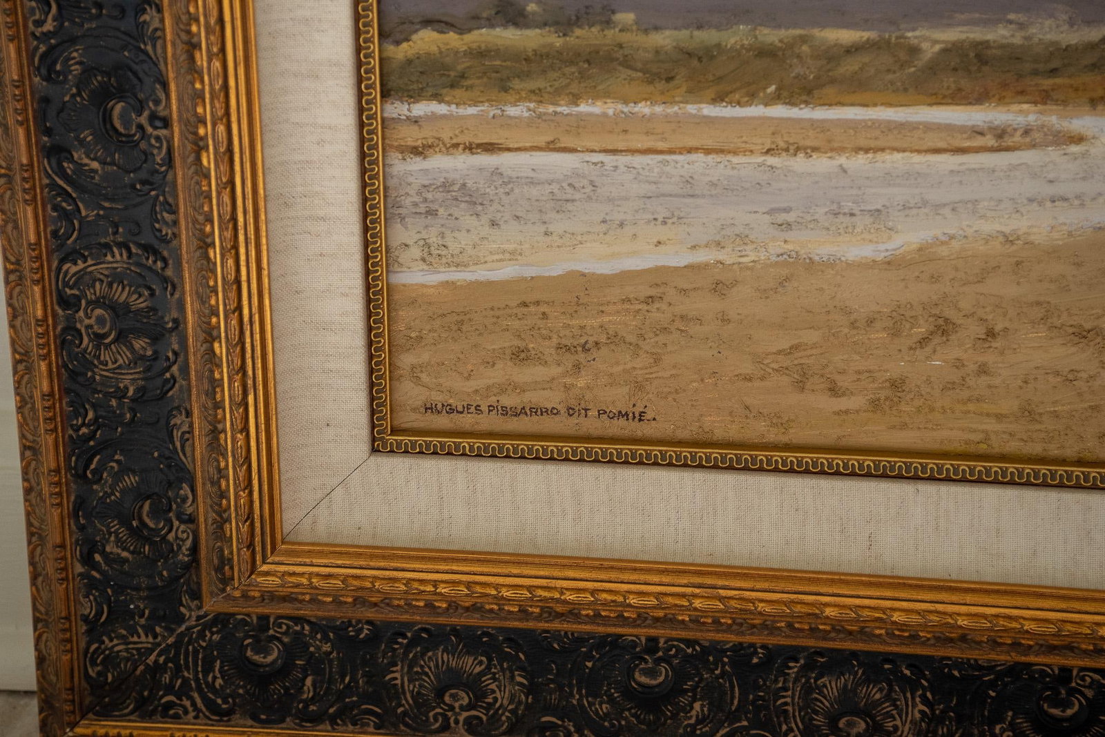 Mid 20th Century Hugues Claude Pissarro - Nuage Et Sable, Oil on Canvas - 4