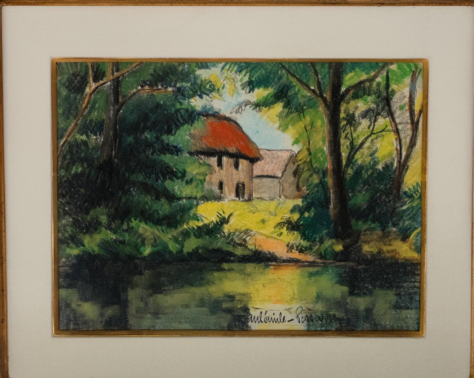 Early 20th Century Paul-Emile Pissarro - Le Champ De Prommiers, Pastel - 3