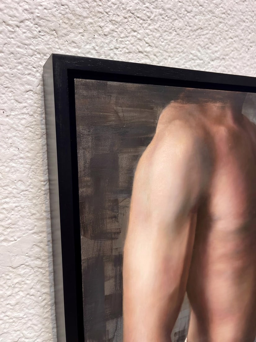 Adam by Kelly Birkenruth | Oil on Panel Portrait of a male figure's torso. - 4