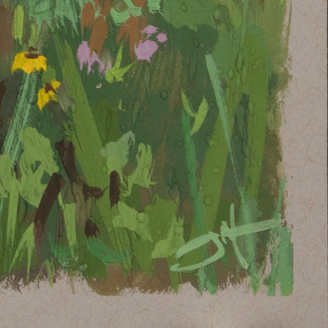 Flowers, Showers by Judd Mercer | Gouache On Paper Floral landscape with various wildflowers. - 2