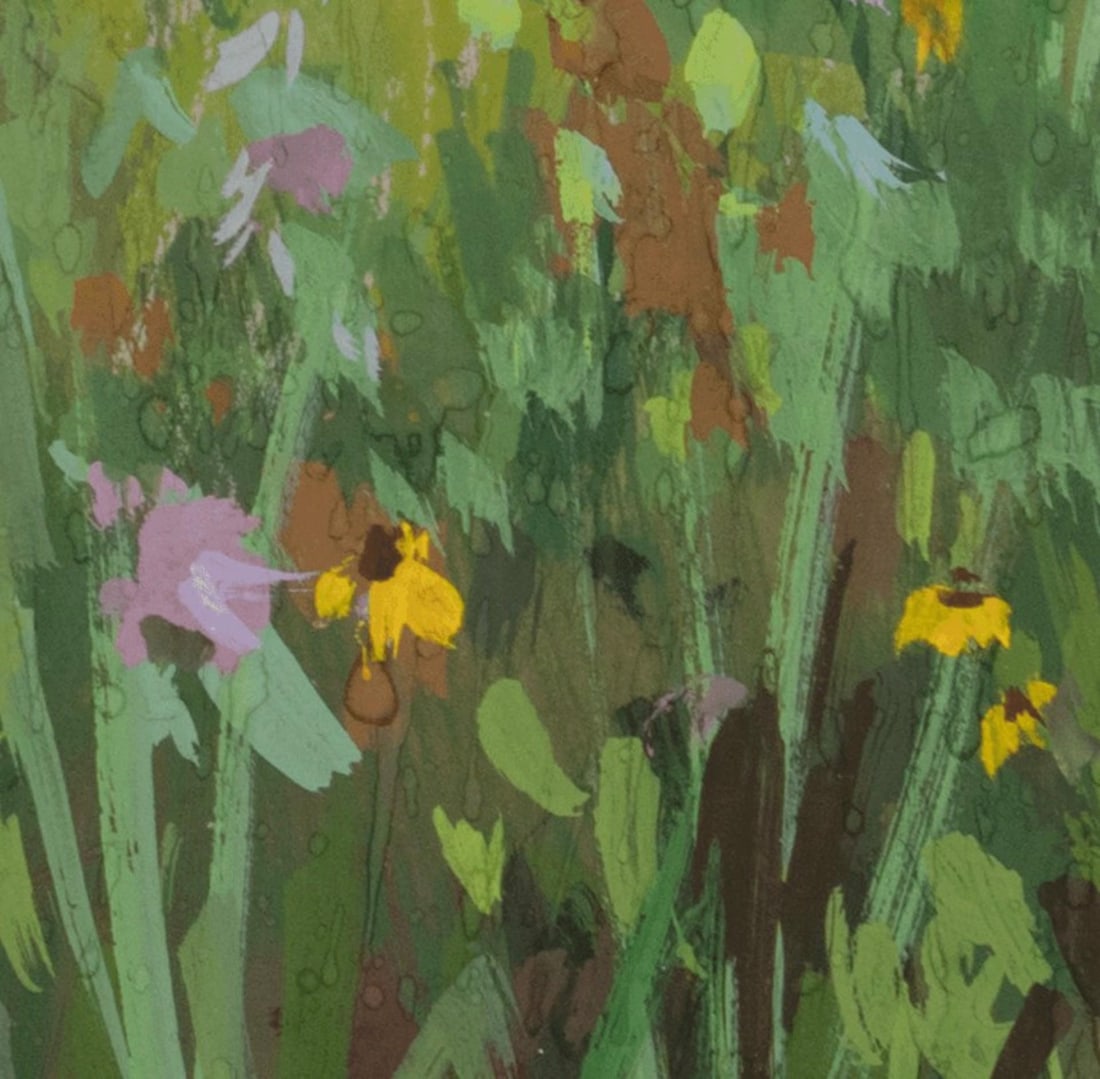 Flowers, Showers by Judd Mercer | Gouache On Paper Floral landscape with various wildflowers. - 3