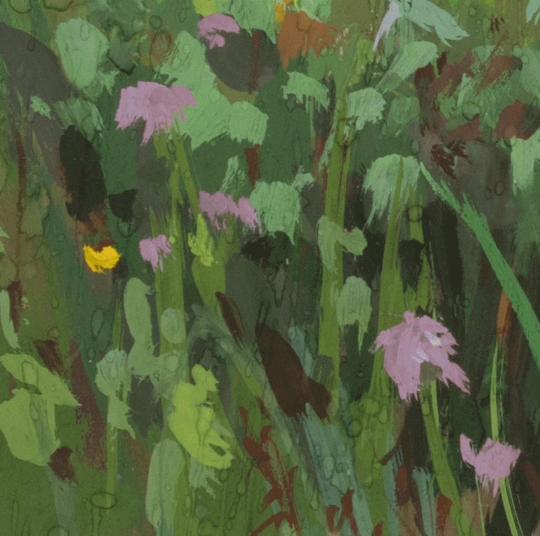 Flowers, Showers by Judd Mercer | Gouache On Paper Floral landscape with various wildflowers. - 4