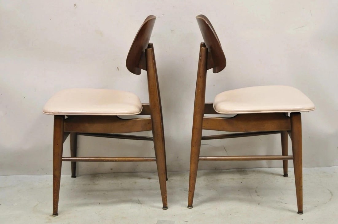 Vintage Thonet Mid Century Modern Bentwood Walnut Dining Chairs - Set of 4 - 5