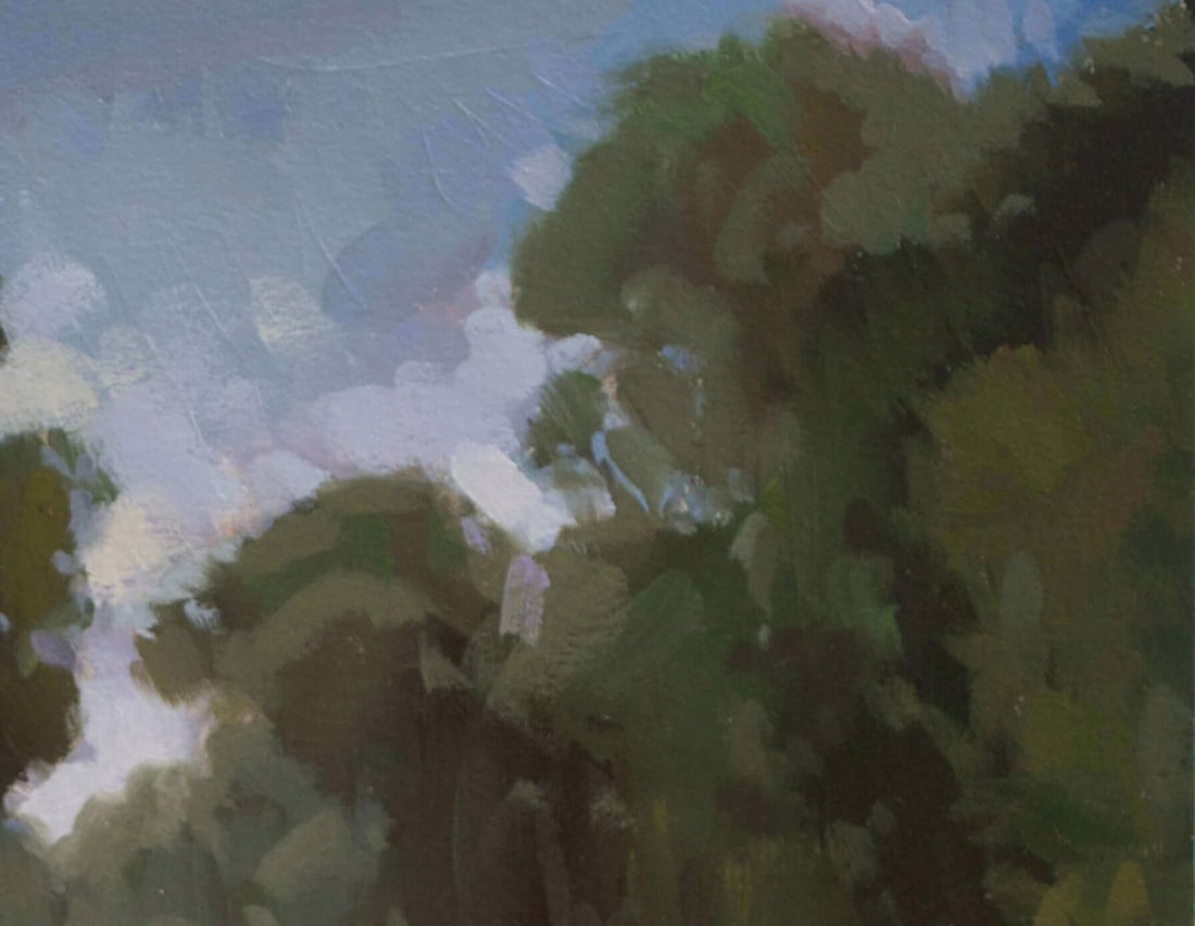 Idaho Road by Samantha Buller | Oil on Arches paper mounted on cradled panel winding rural road scen - 5