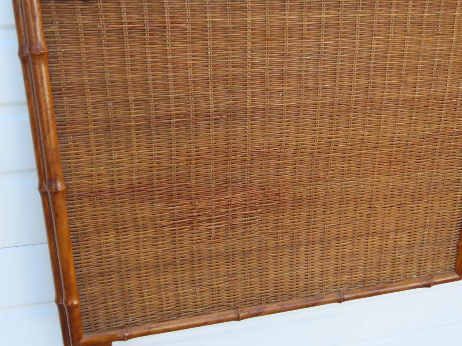 American of Martinsville Hollywood Regency Bamboo Full Queen Size Headboard 6452 - 8