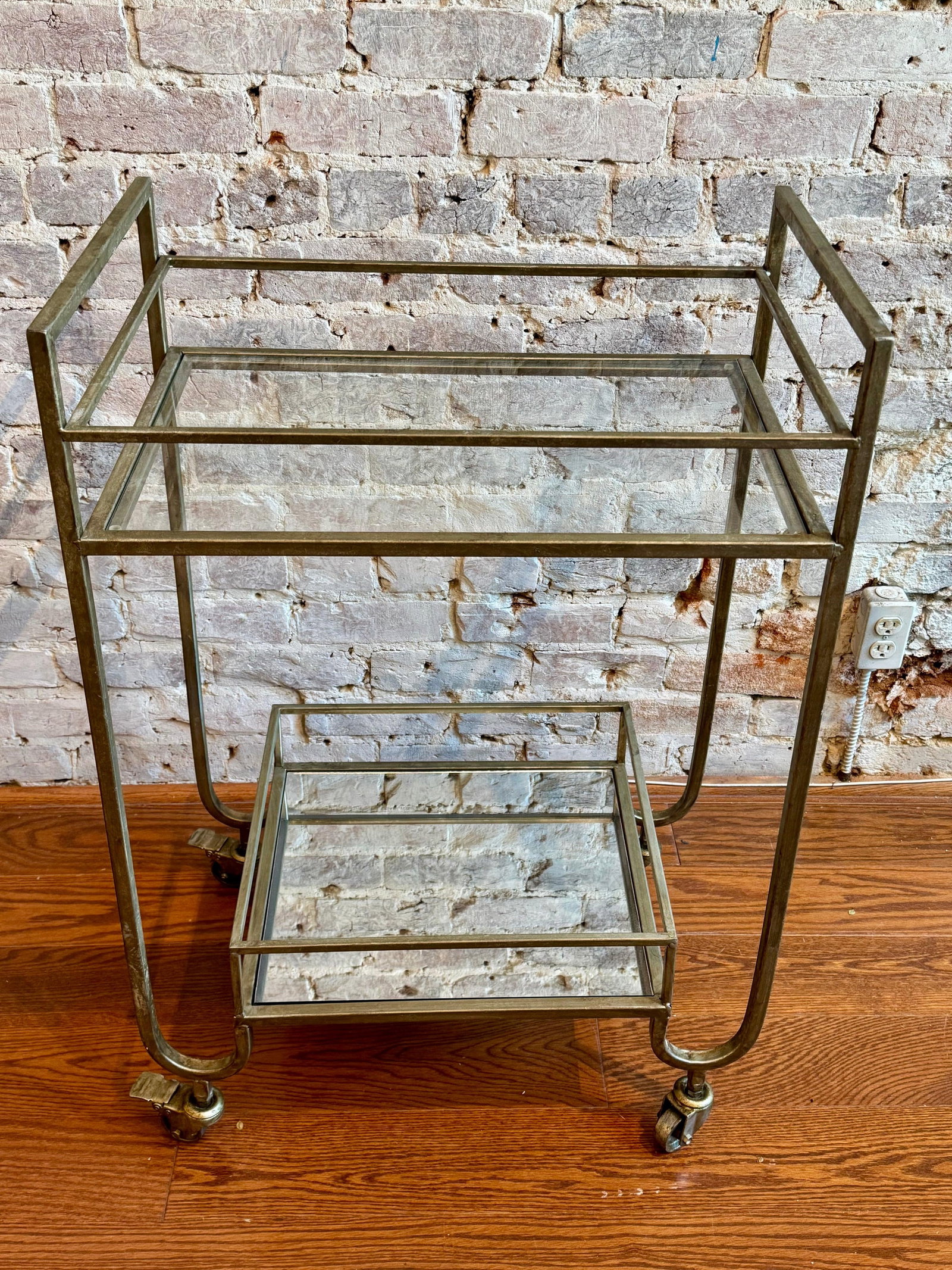 19th Century Summit Gold Bar Cart - 2