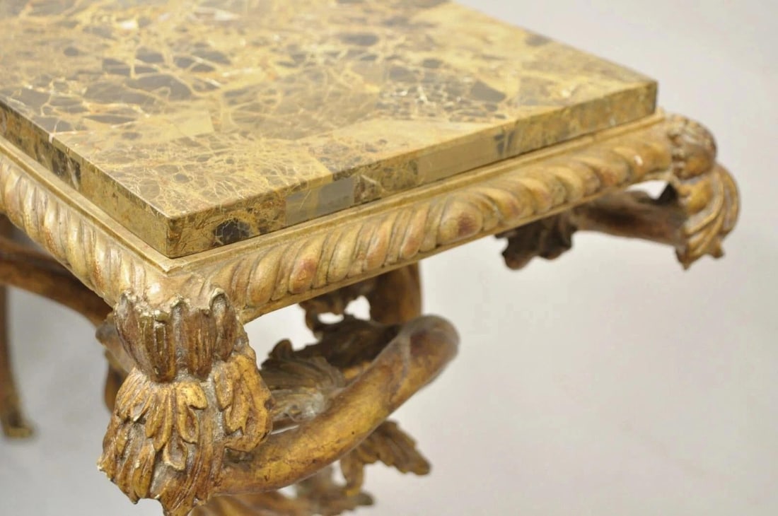 Late 20th Century Maitland Smith Italian Grotto Style Branch and Bird Figural Pedestal Side Table - 12