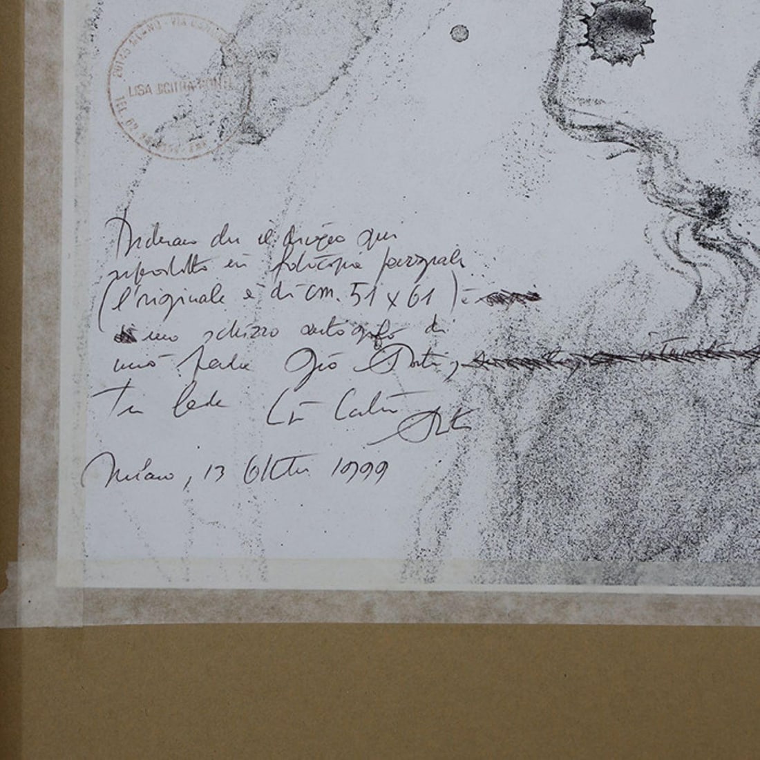 Mid 20th Century Framed Gio Ponti Drawing - 4
