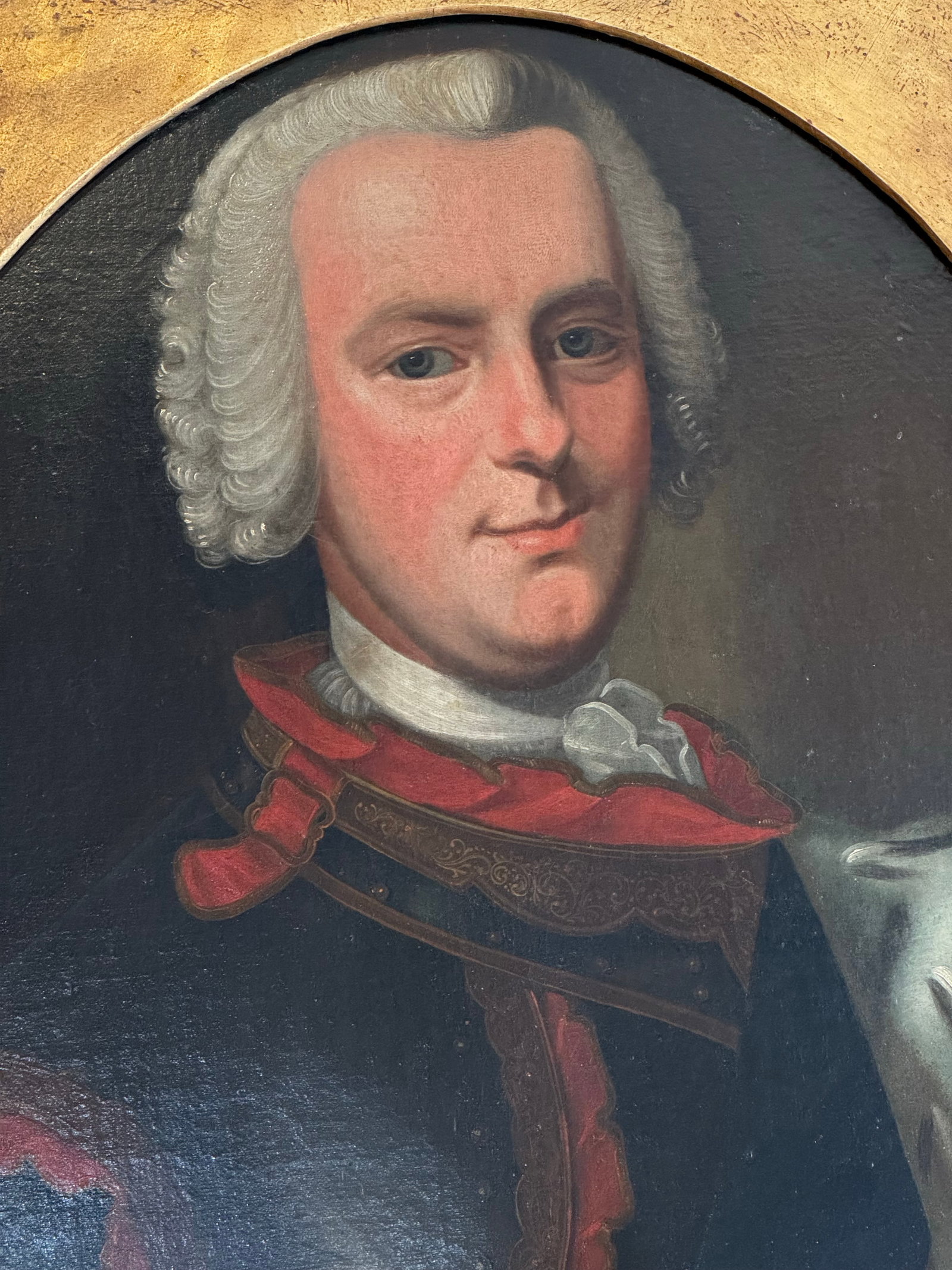 Antique Portrait Painting of King George I - 3