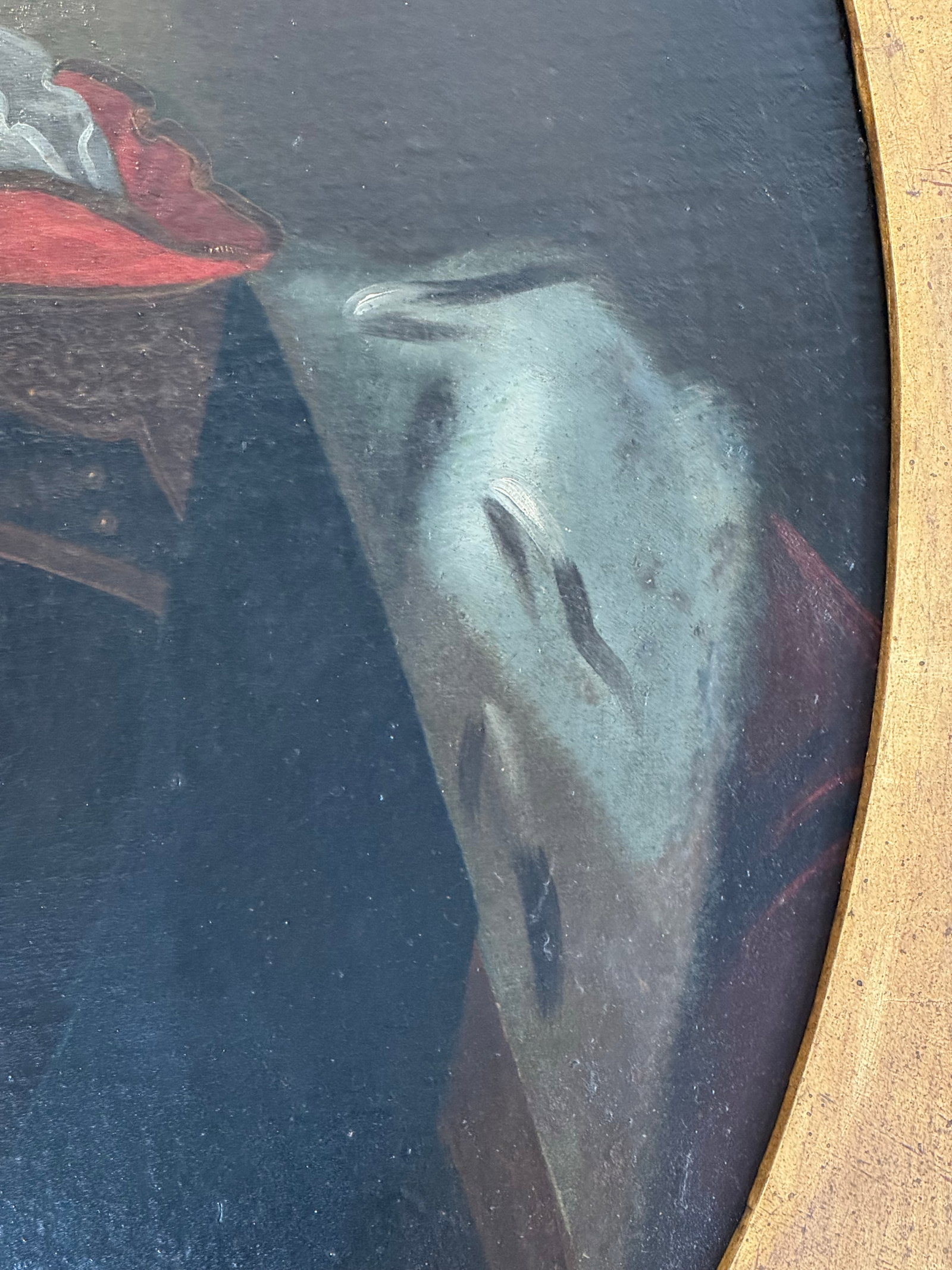 Antique Portrait Painting of King George I - 6