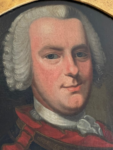 Antique Portrait Painting of King George I - 8