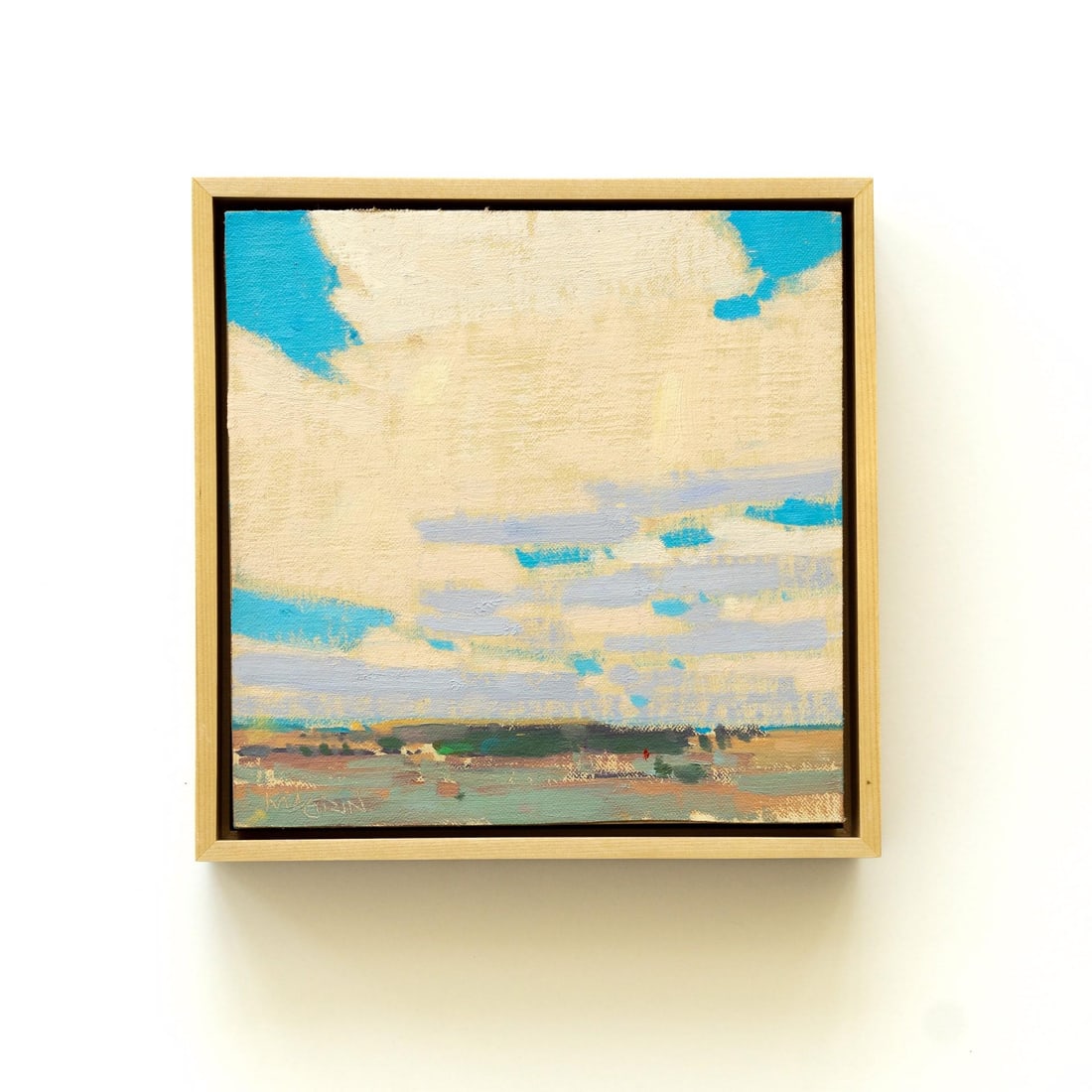 Southern Colorado Skies by Michael Magrin | Oil on linen mounted on panel Sky with clouds over lands - 2