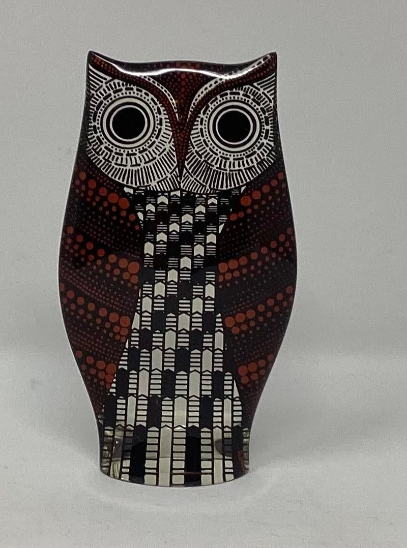 1960s Abraham Palatnik Red & Black Lucite Acrylic Owl Sculpture Op Art - 2