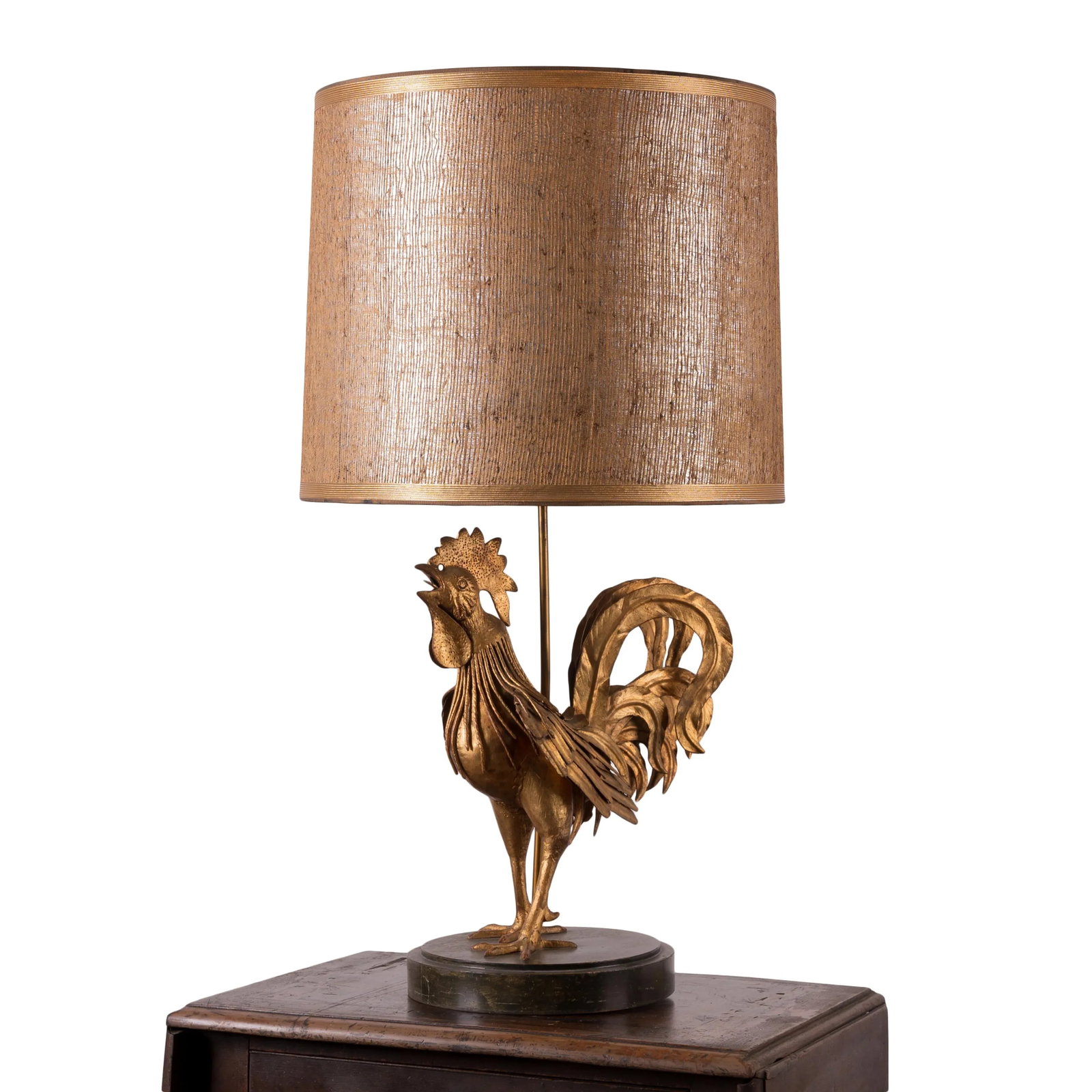 Italian Metal Art Rooster Lamp, C.1960s - 6