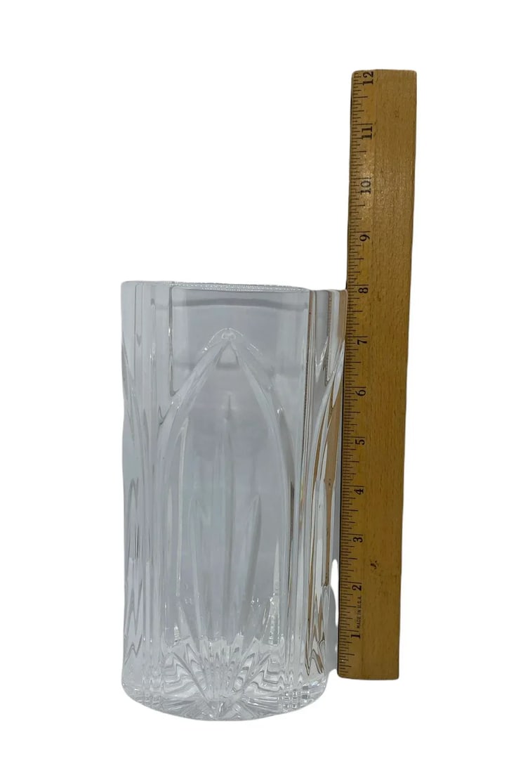 Vintage Waterford Cut Crystal Castleton Oval Vase - 8