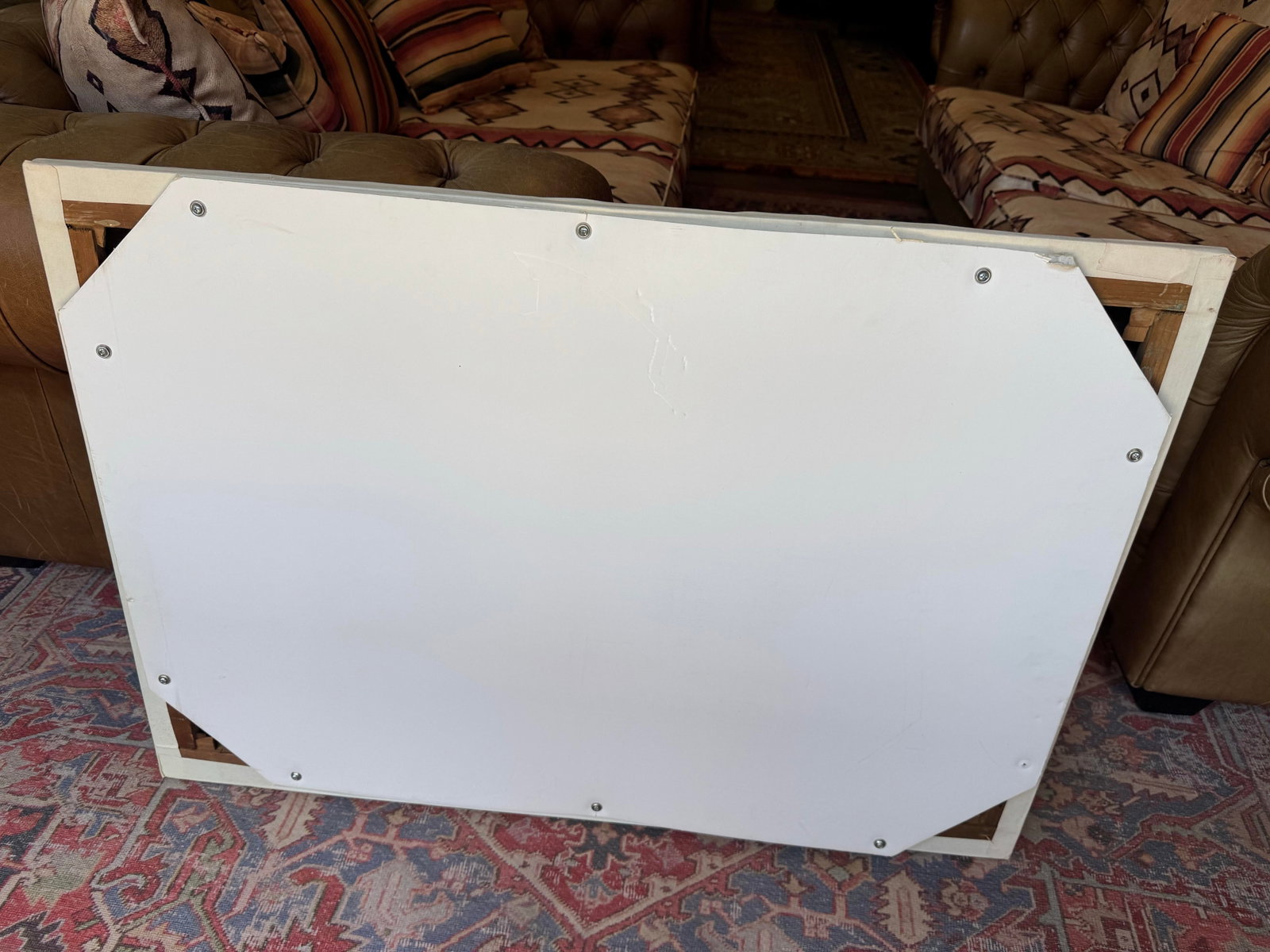 Vintage Painting on Canvas of Hungarian Horse Race- Signed - 14