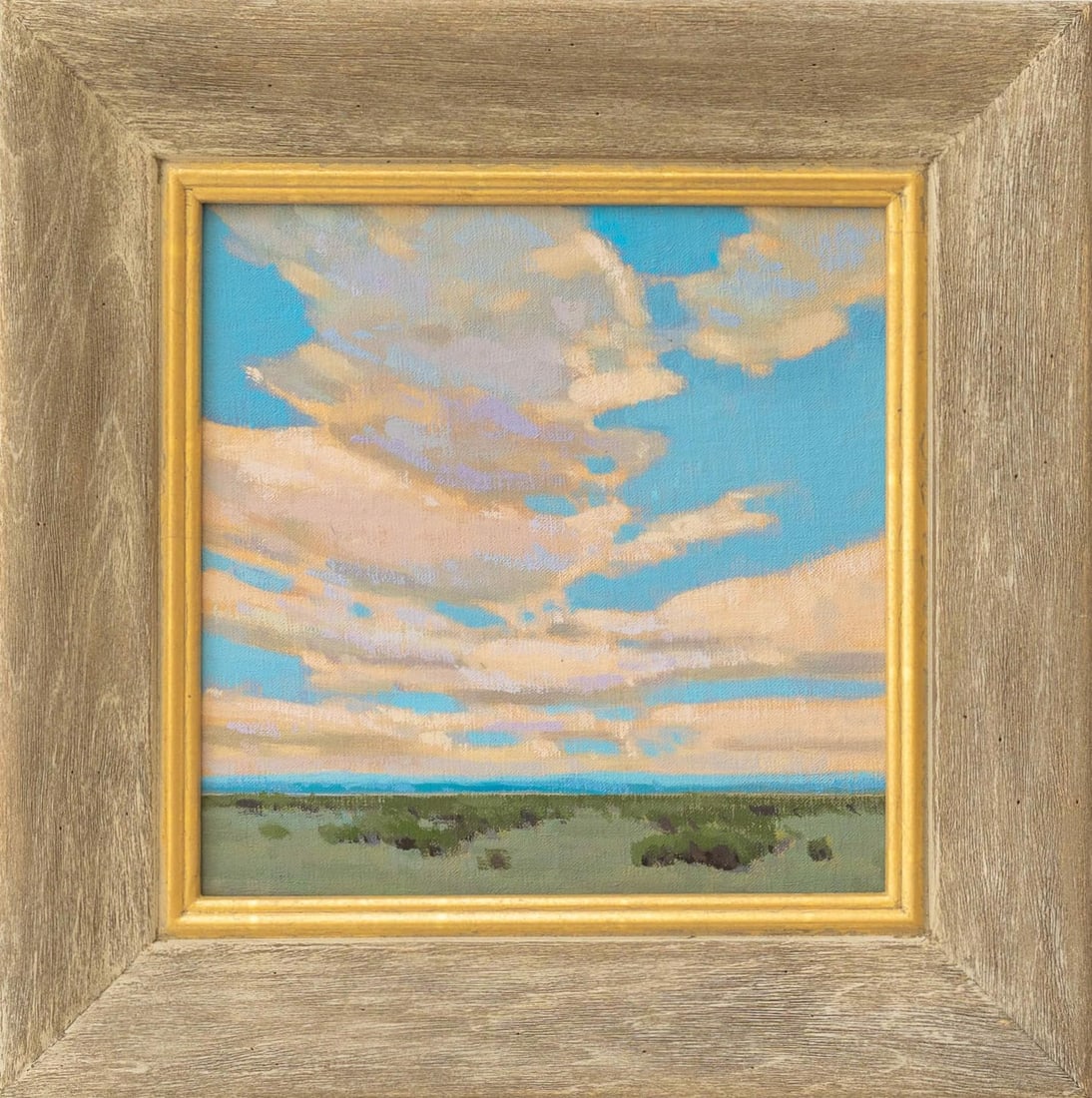View From Hess by Michael Magrin | Oil On Linen Landscape with clouds and horizon. - 5