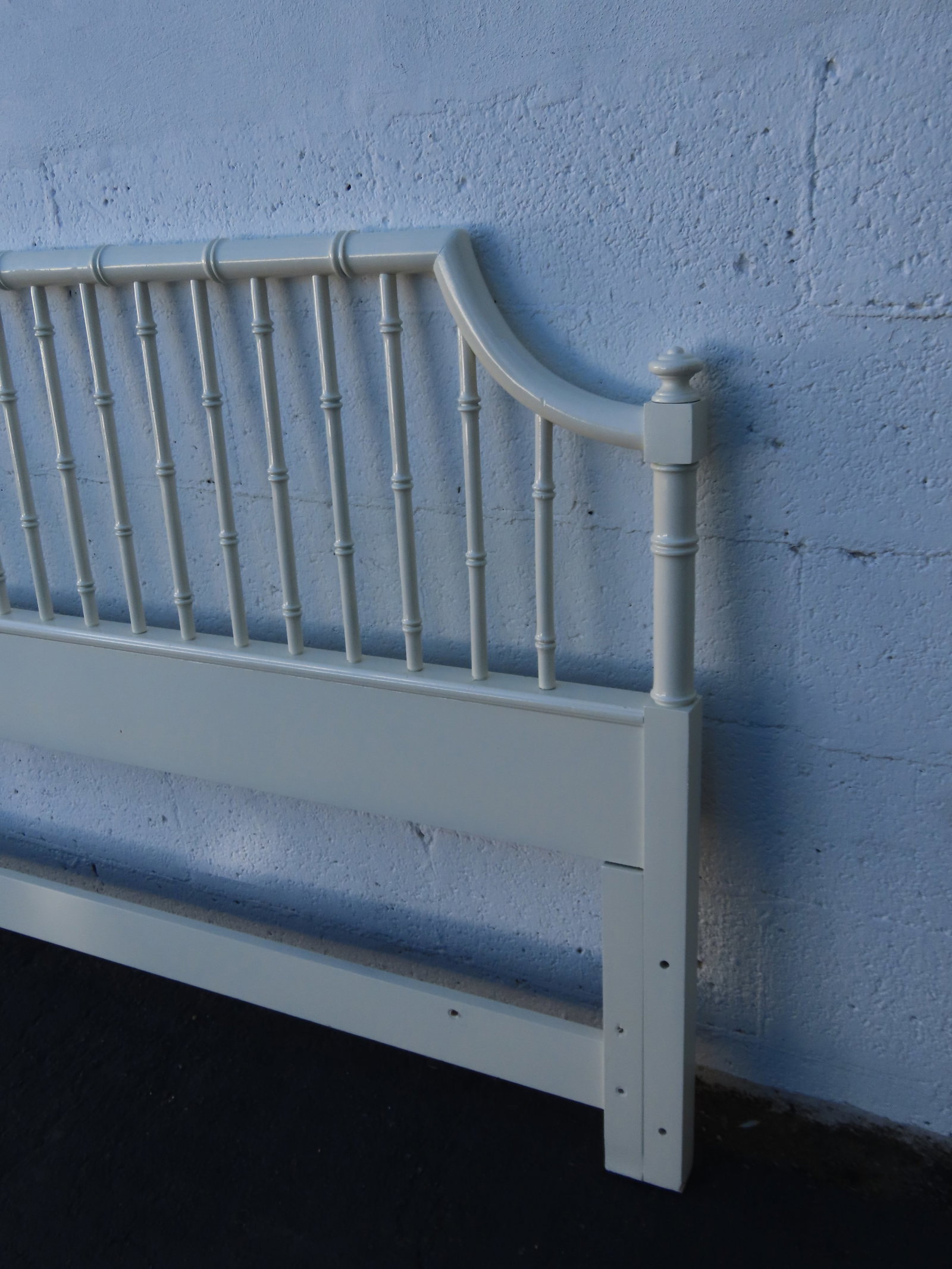 Thomasville Hollywood Regency Faux Bamboo Painted King Size Headboard 6643 - 12