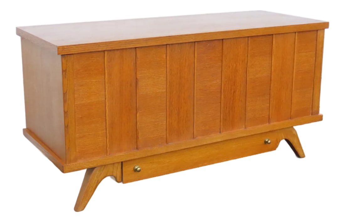Lane Mid Century Modern Cedar Chest Blanket Trunk Bench With a Drawer 6587 (1 of 16)