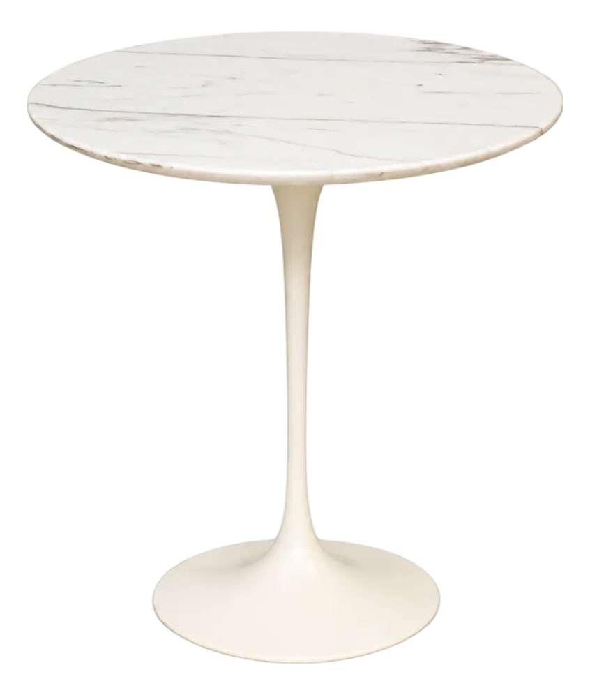 1970s Eero Saarinen Knoll Marble 20" Tulip End Table (1 of 7)