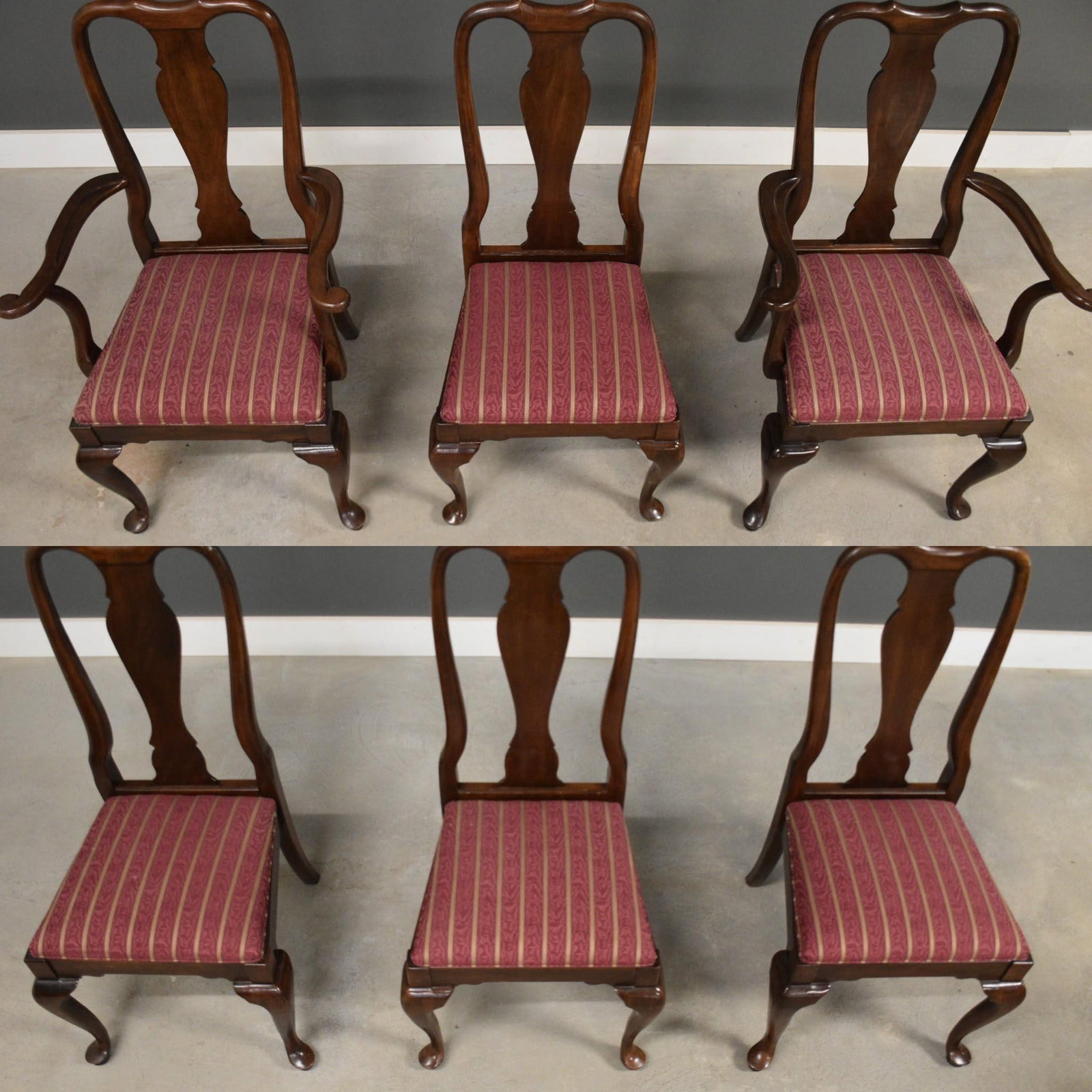 Cherry Dining Chairs by Ethan Allen - Set of 6 - 4