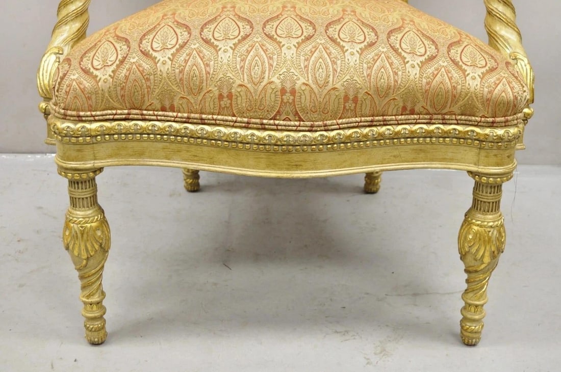 Oscar De La Renta Home Century Furniture Italian Neoclassical Lounge Arm Chair - 5