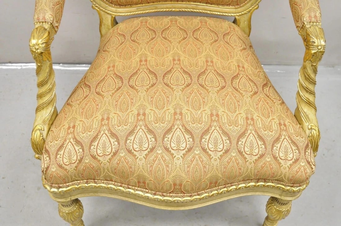 Oscar De La Renta Home Century Furniture Italian Neoclassical Lounge Arm Chair - 8