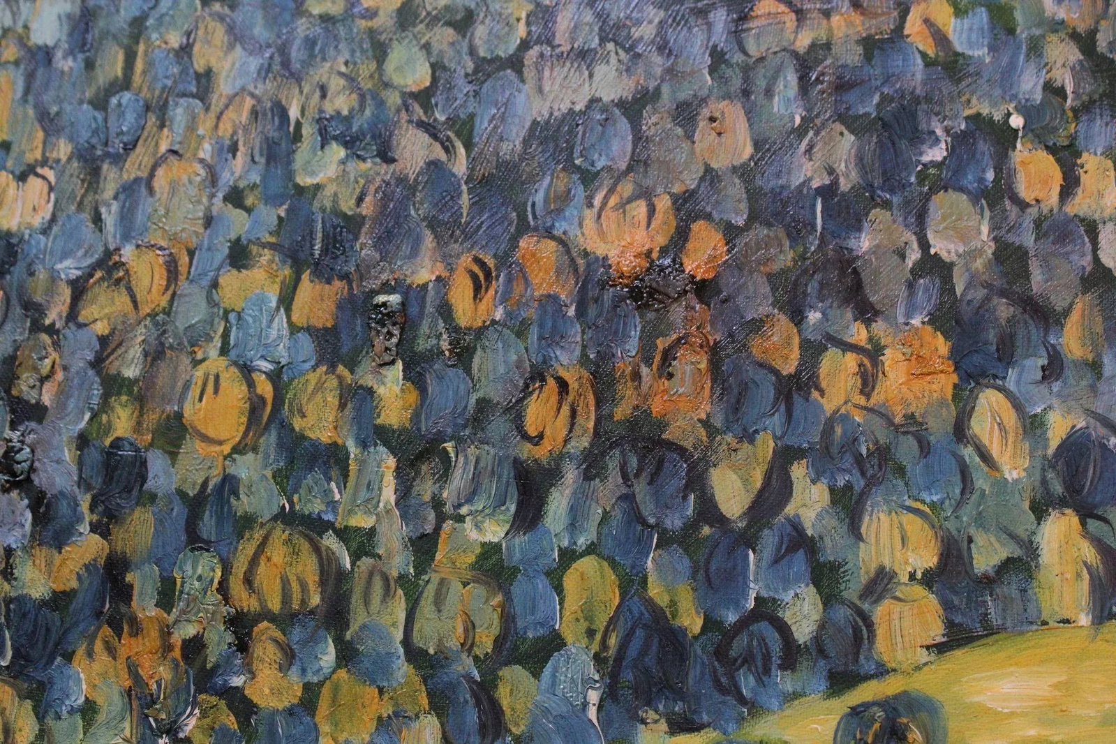 Post Impressionist Village Landscape Acrylic on Canvas - 11