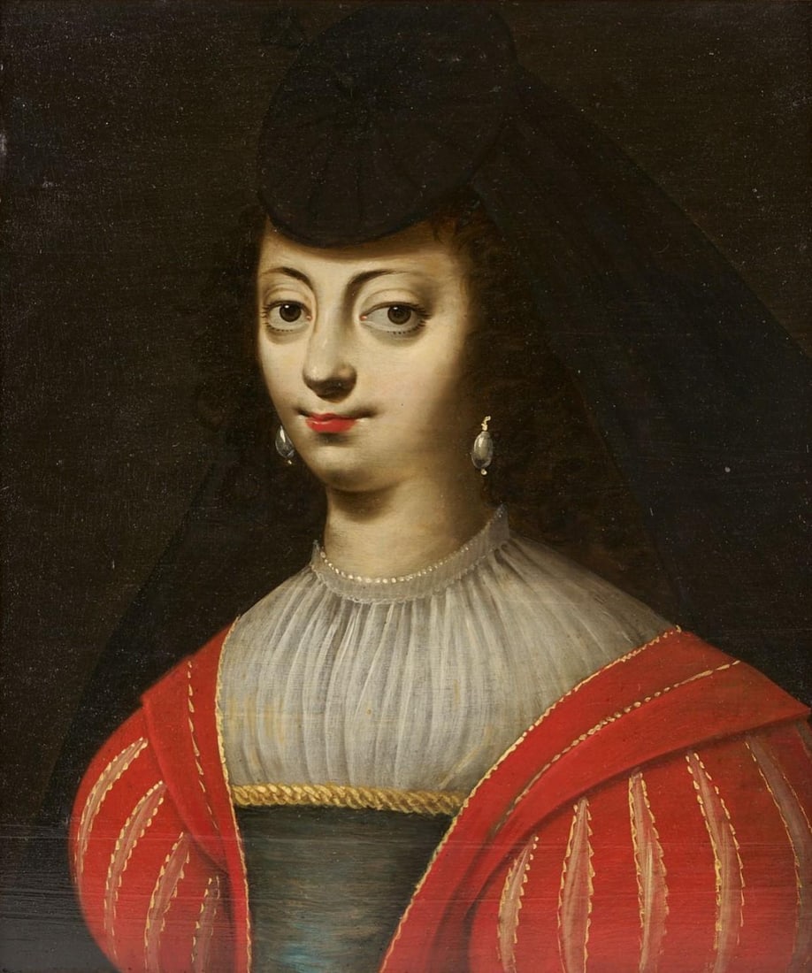 Pr. 17th C. European Pendant Portraits, Gustavus Adolphus & Maria Eleonora - 8