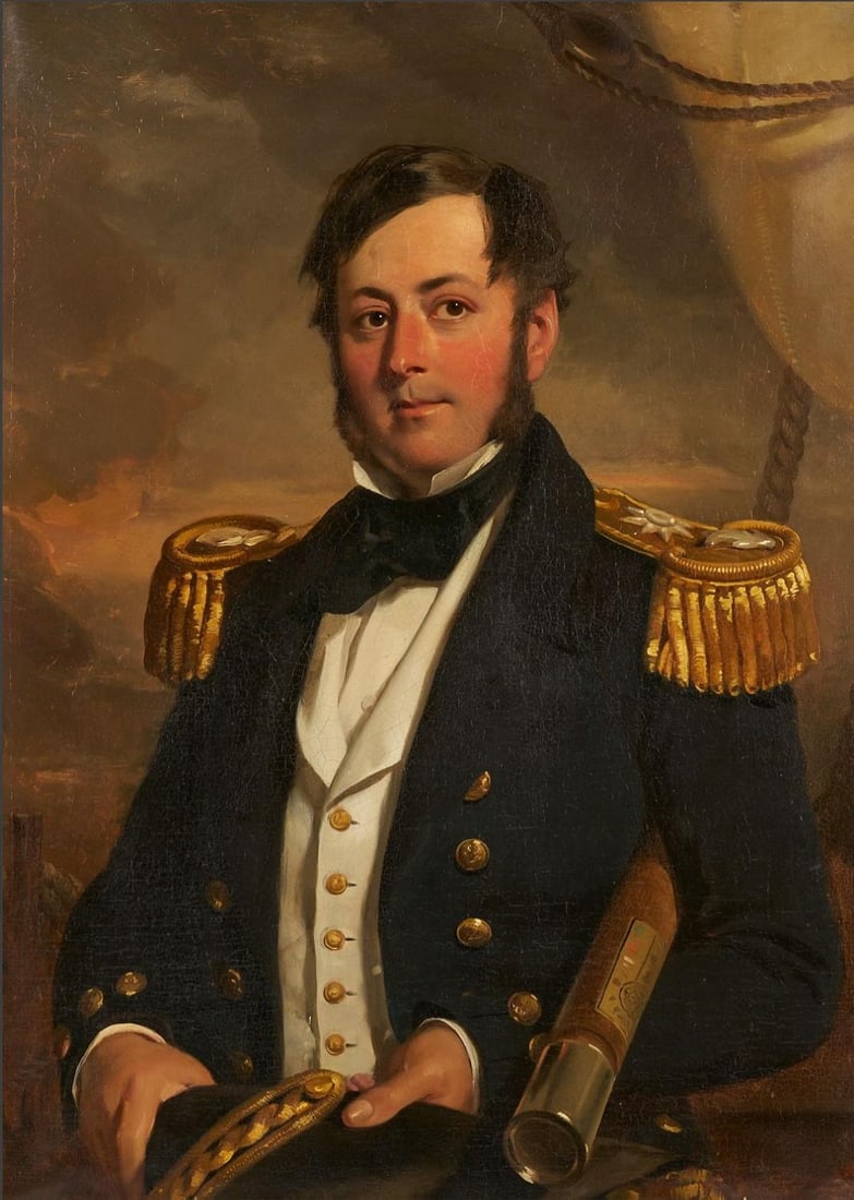 British School 19th C. O/C Nautical Portrait - 2