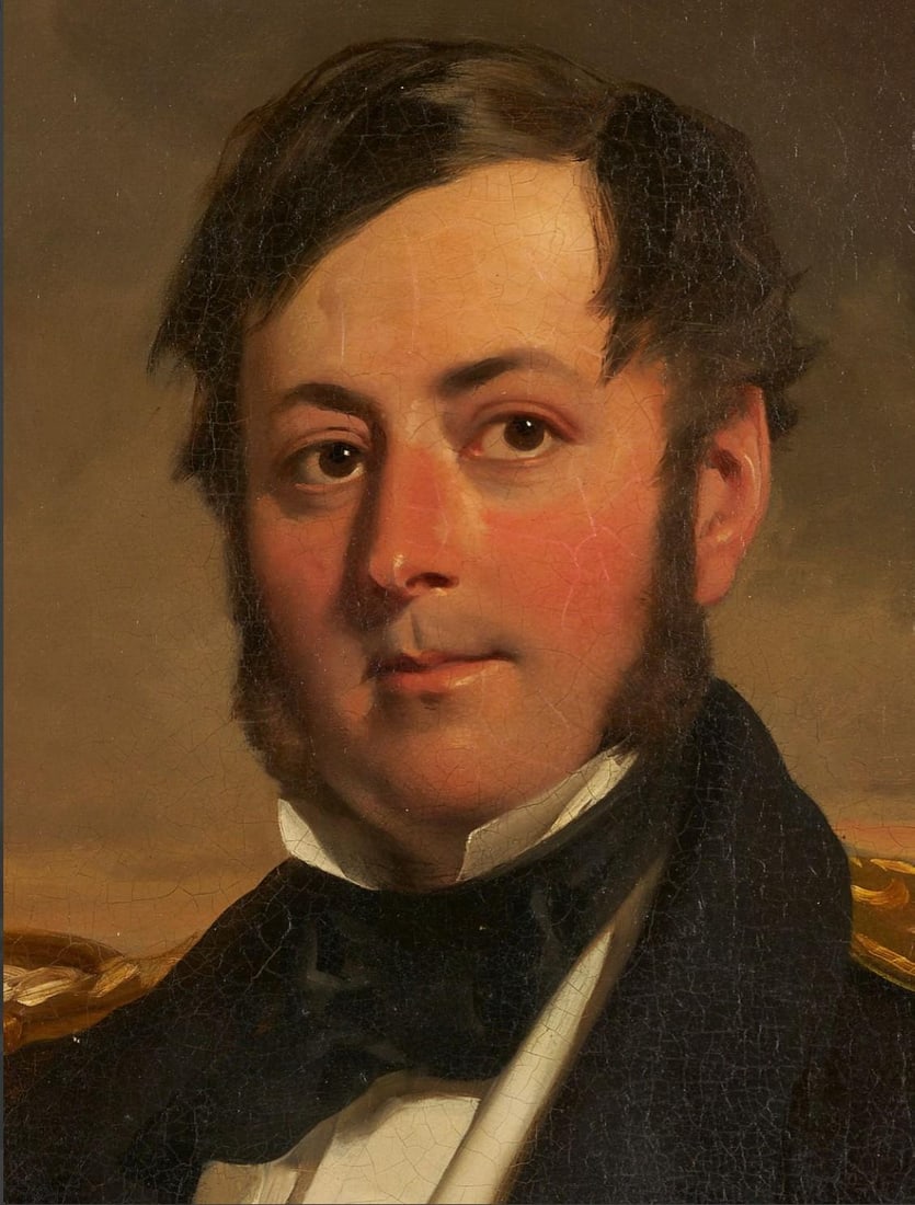 British School 19th C. O/C Nautical Portrait - 3