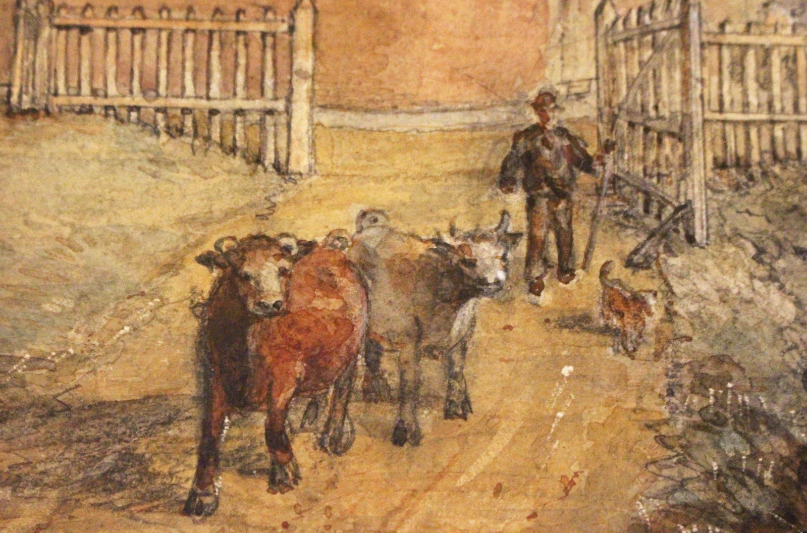 Late 19th Century English Watercolor Town Landscape by Frederick Mew - 4