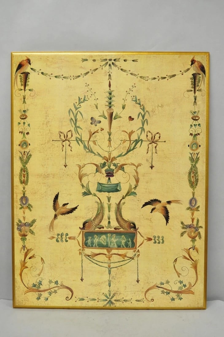 Vintage Ballard Design Neoclassical English Adams Style Printed Wall Art Picture - 14