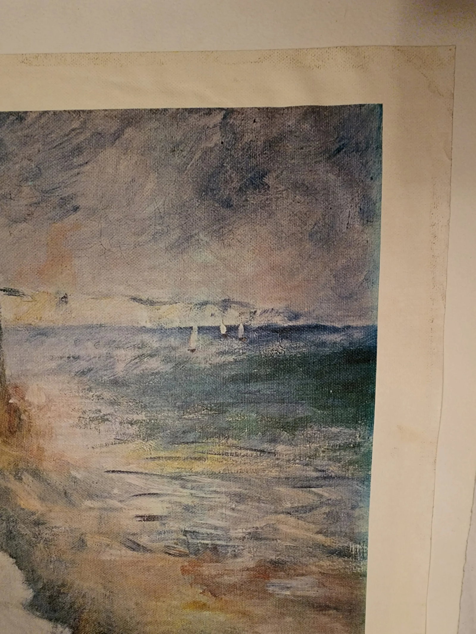 By the Seashore Reproduction Print of 1833 Renoir Painting Metropolitan Museum of Art 1999 - 6