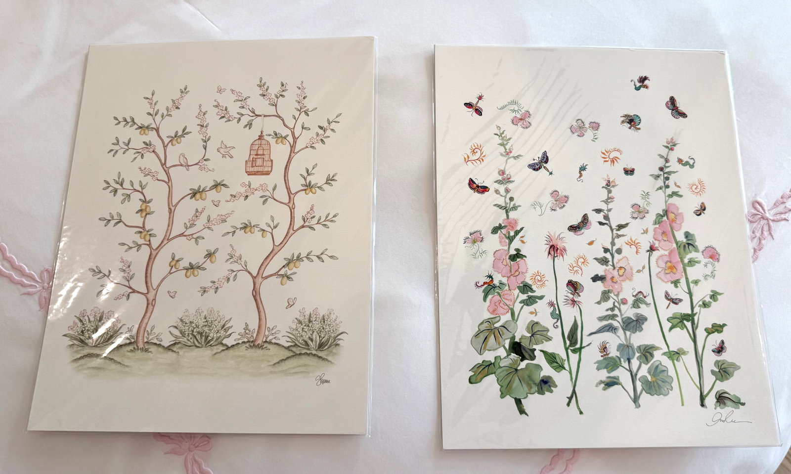 Storybook Pair of Whimsical Botanical & Garden Prints - 3