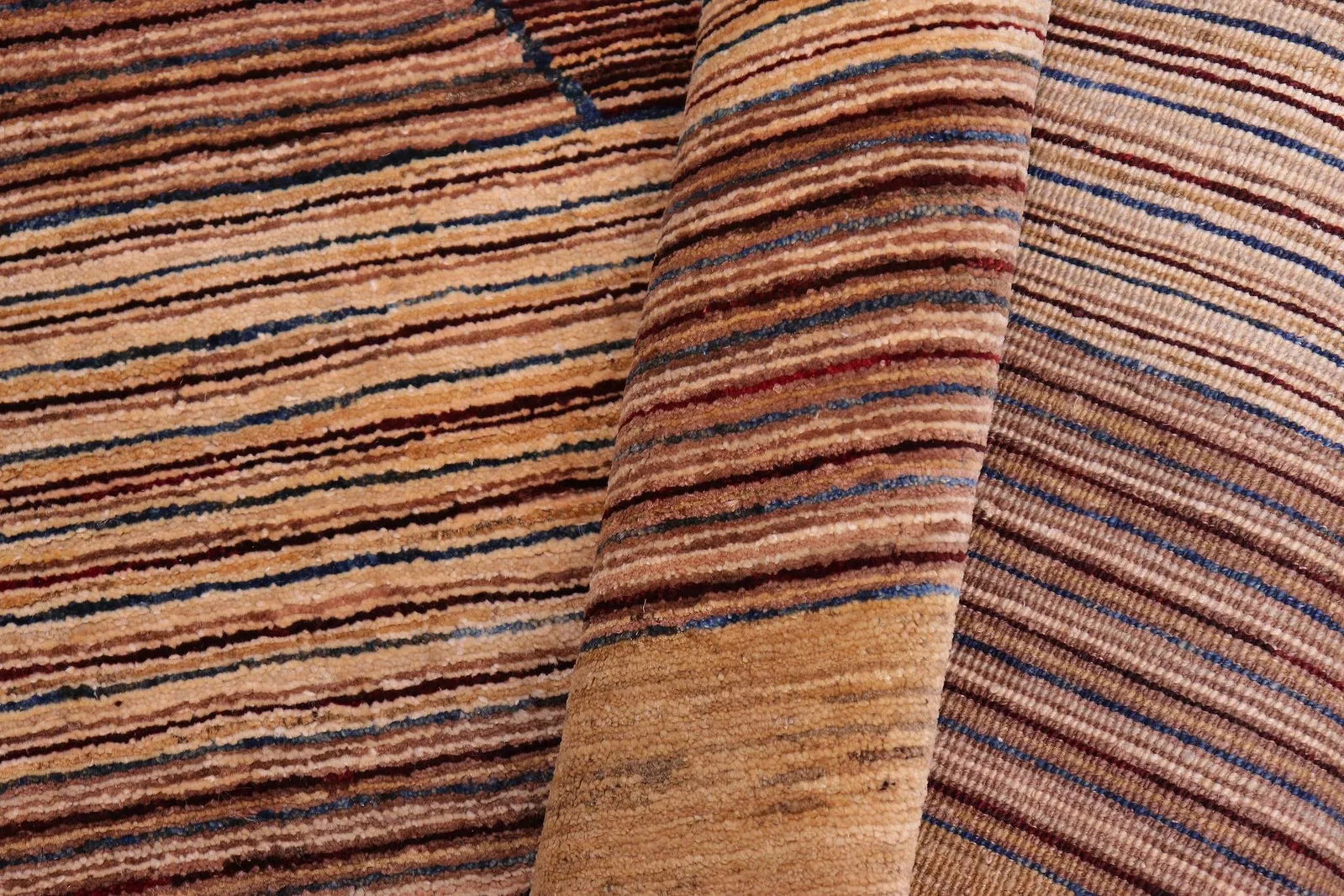 1990s Boho Chic Gabbeh Red/Brown Wool Rug - 4'11" X 7'1" - 8