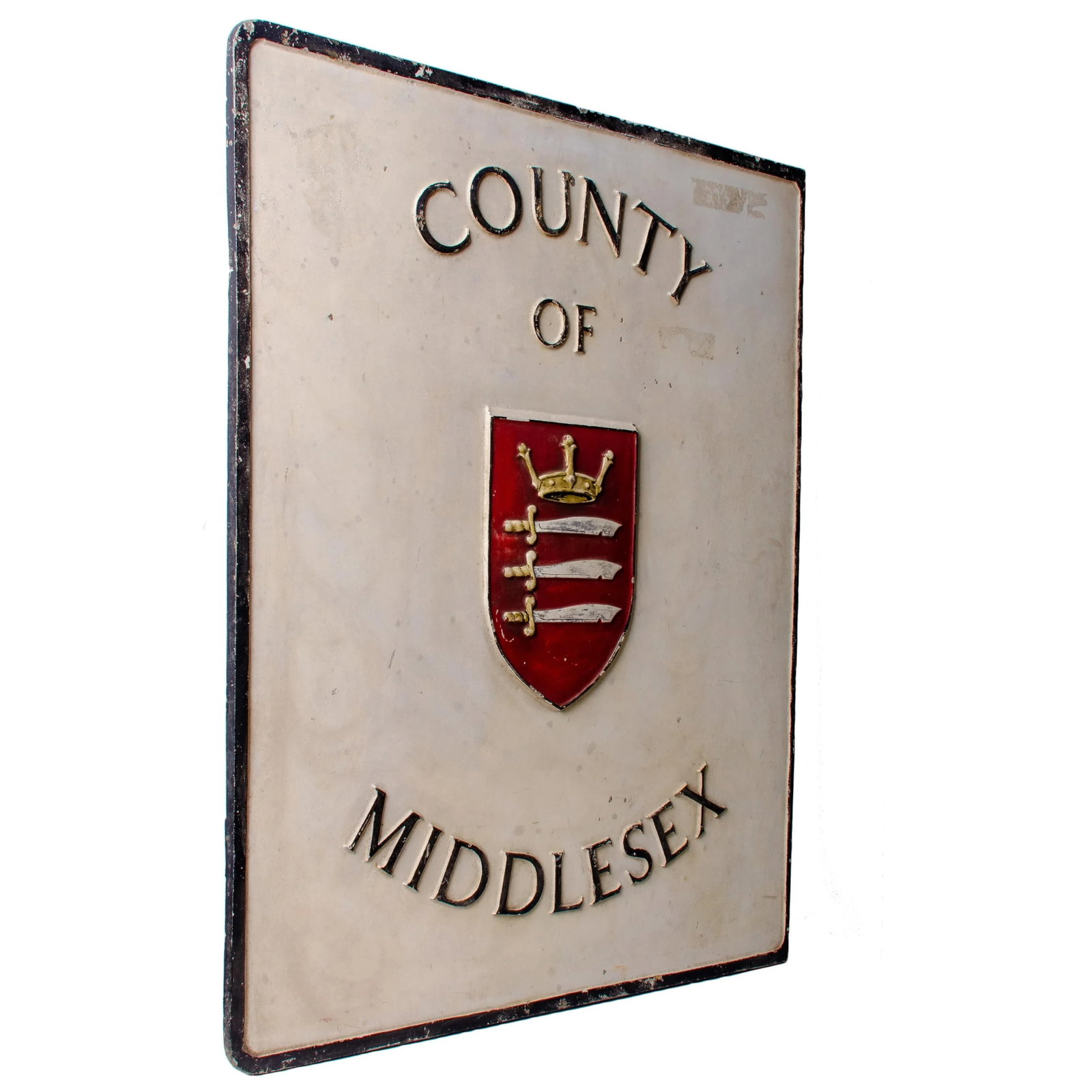 County of Middlesex, England Cast Iron Sign - 2