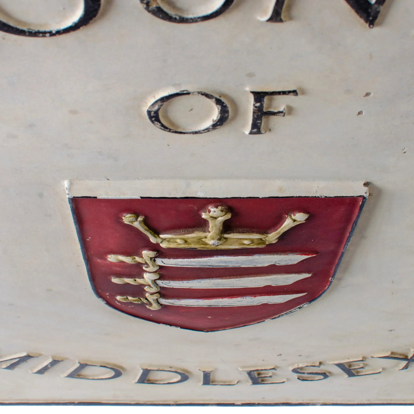 County of Middlesex, England Cast Iron Sign - 3