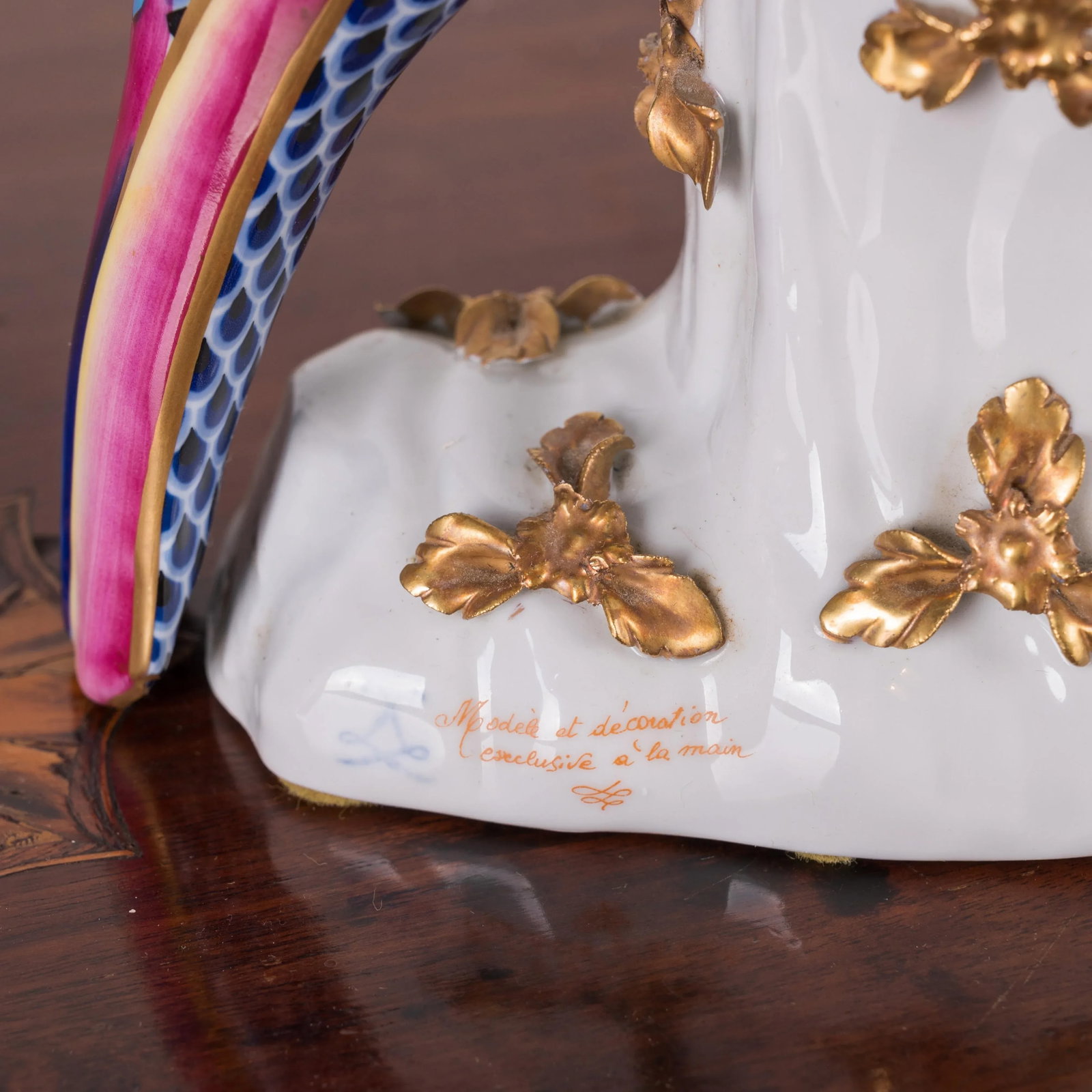Sevres Style Porcelain Phoenix - a Pair - 6