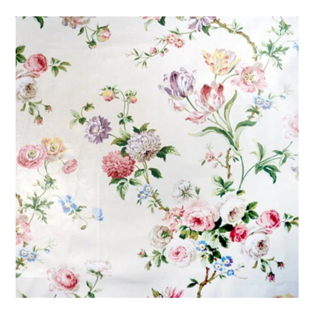 Brunschwig & Fils Bien-Aimee Fabric: Brunschwig & Fils Bien-Aimee (meaning "Beloved") is a classic botanical and floral cotton chintz print. Known for its romantic, watercolor-style design, it is a highly sought-after textile in traditio