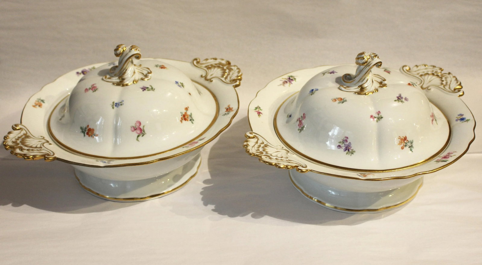 Late 19th Century Meissen Vegetable Tureens - a Pair - 8