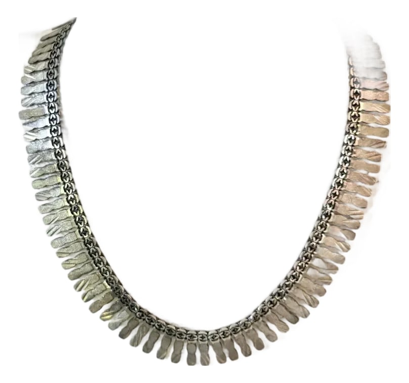 Vintage Sterling Silver Necklace - Mexico (1 of 6)