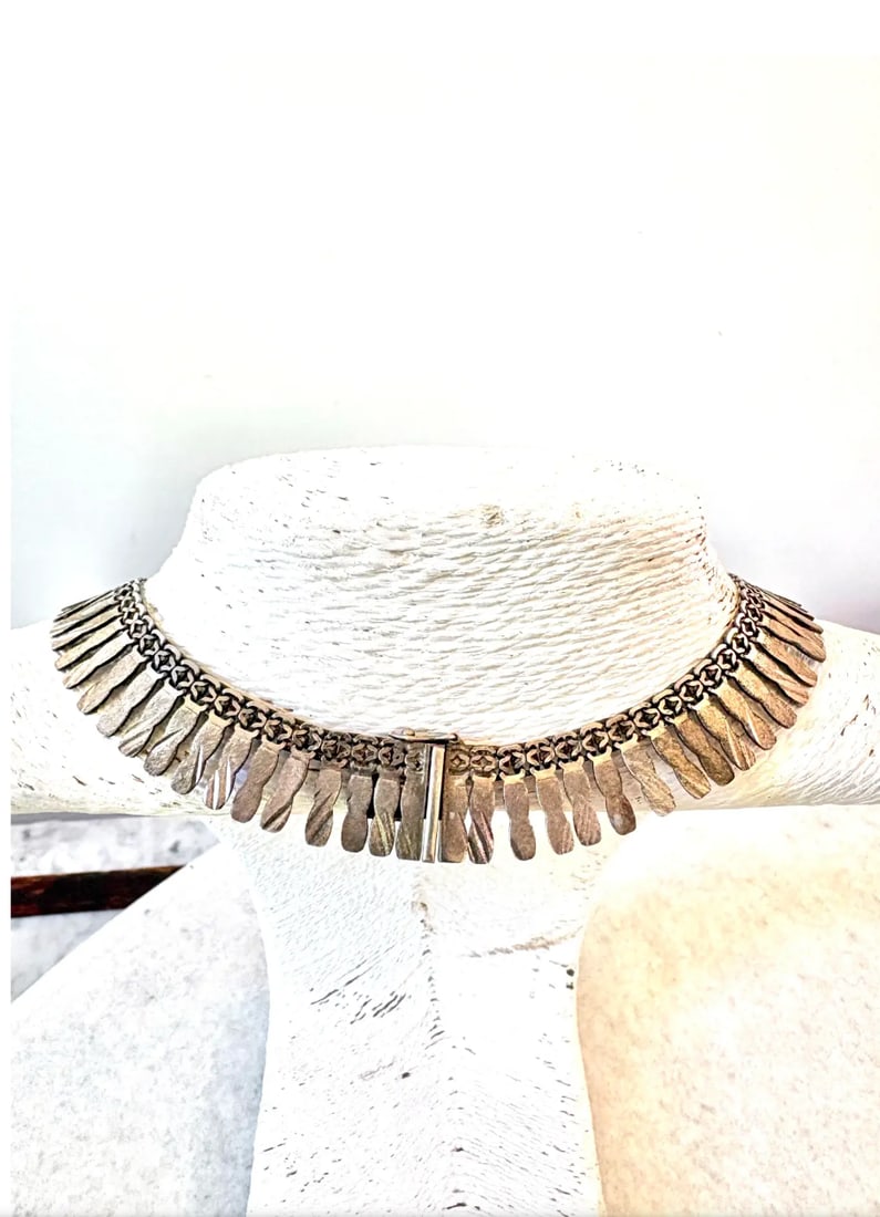 Vintage Sterling Silver Necklace - Mexico - 2
