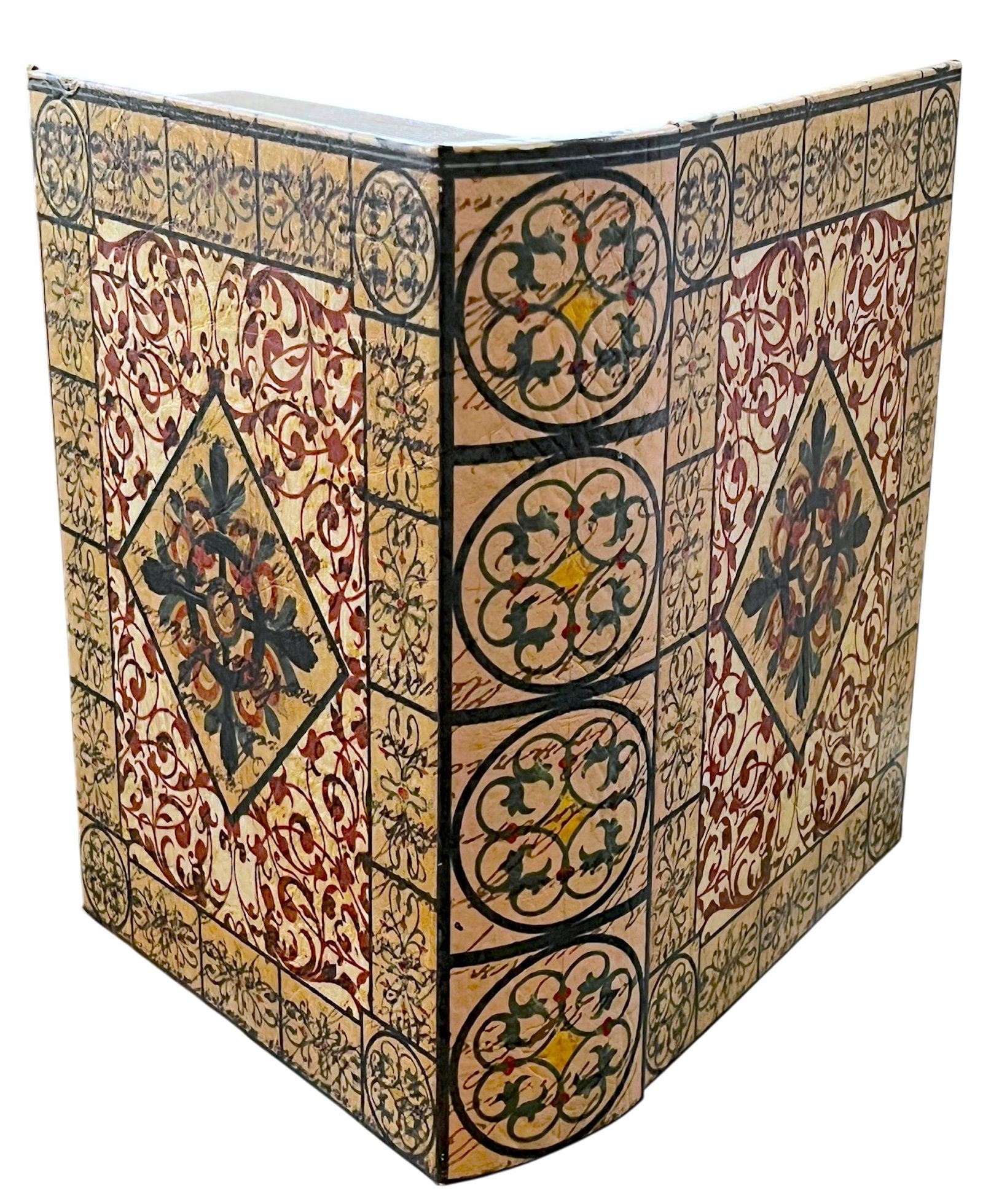 Pair of Trompe L'Oeil Faux Book Boxes in the Italian Florentine Style, 11" - 5