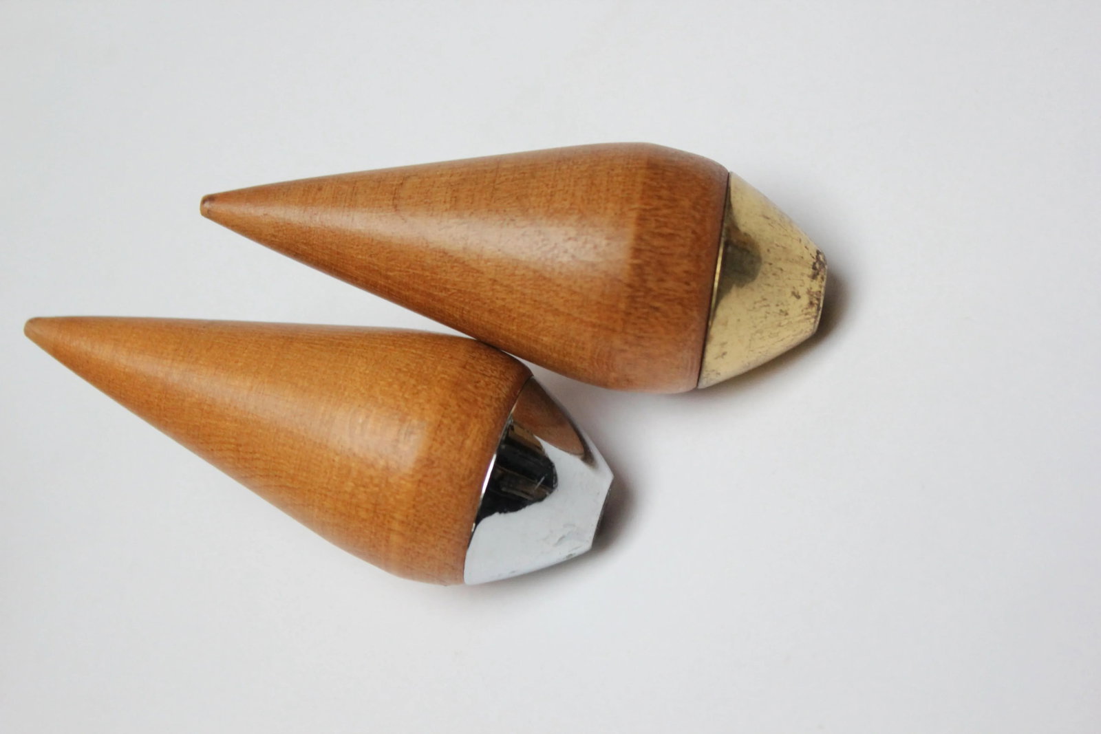 Danish Modern Conical Teak Salt and Pepper Shakers by P. J. Ostergaard - 3