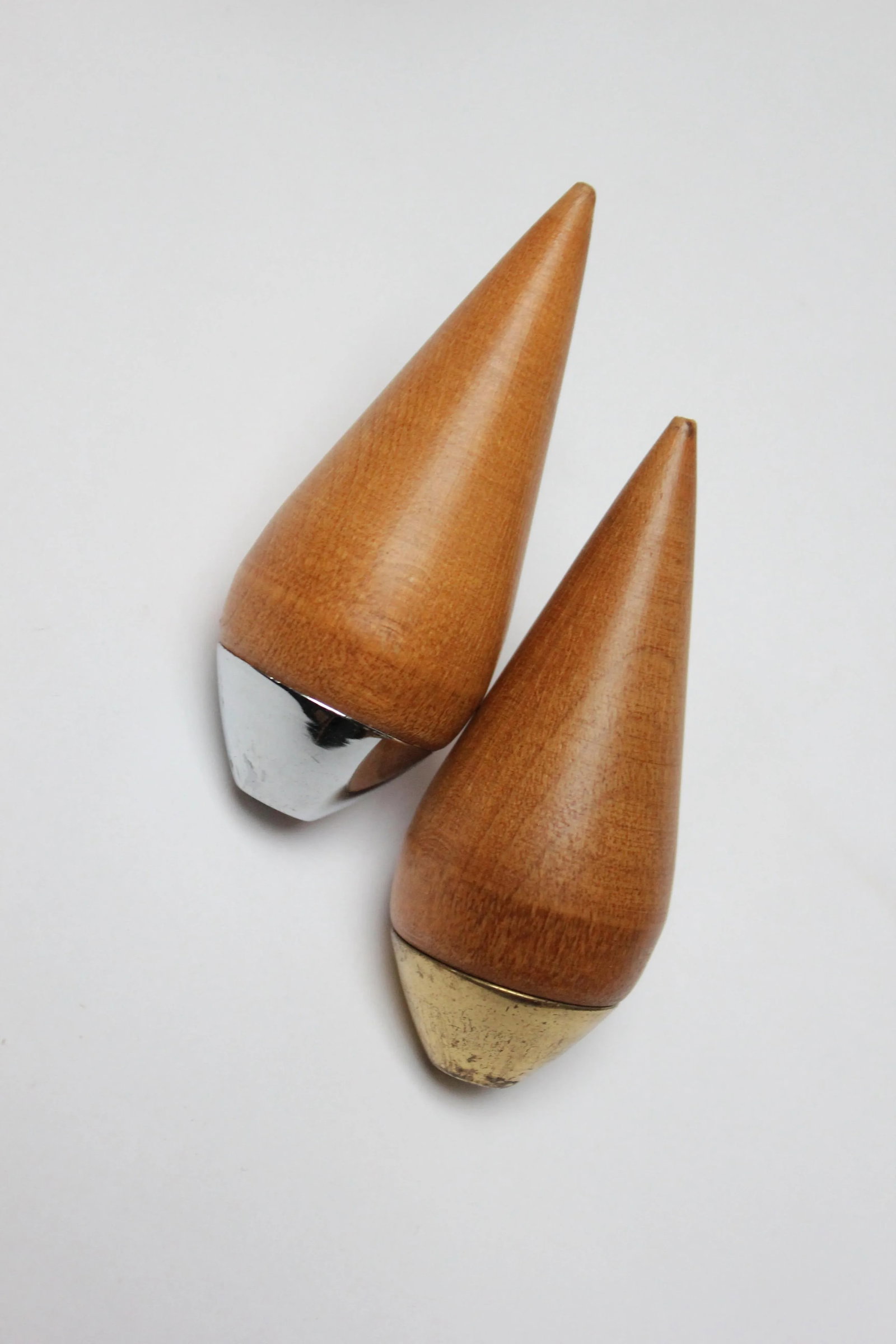 Danish Modern Conical Teak Salt and Pepper Shakers by P. J. Ostergaard - 4