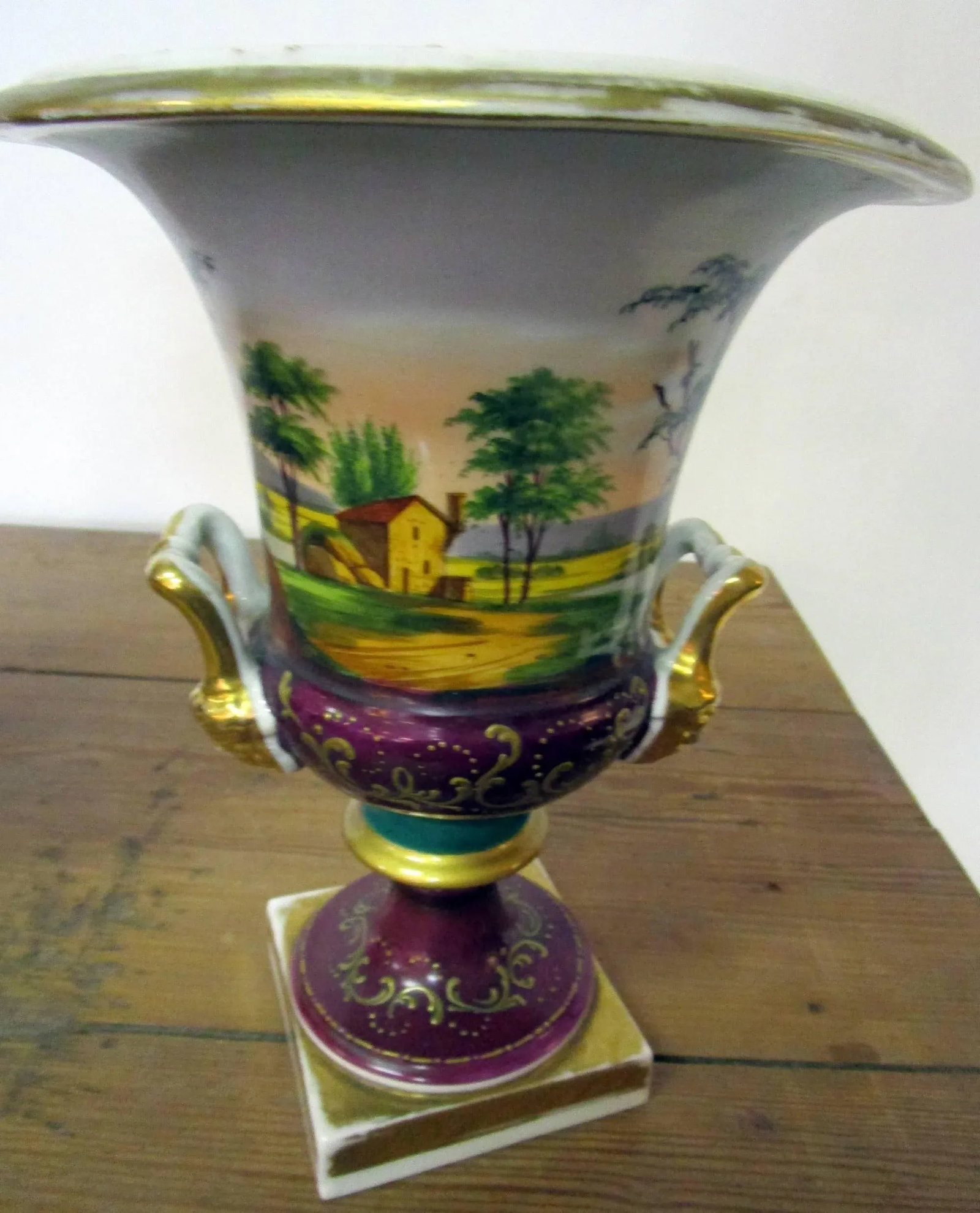 Old Paris Campagna Form Urns - a Pair - 6
