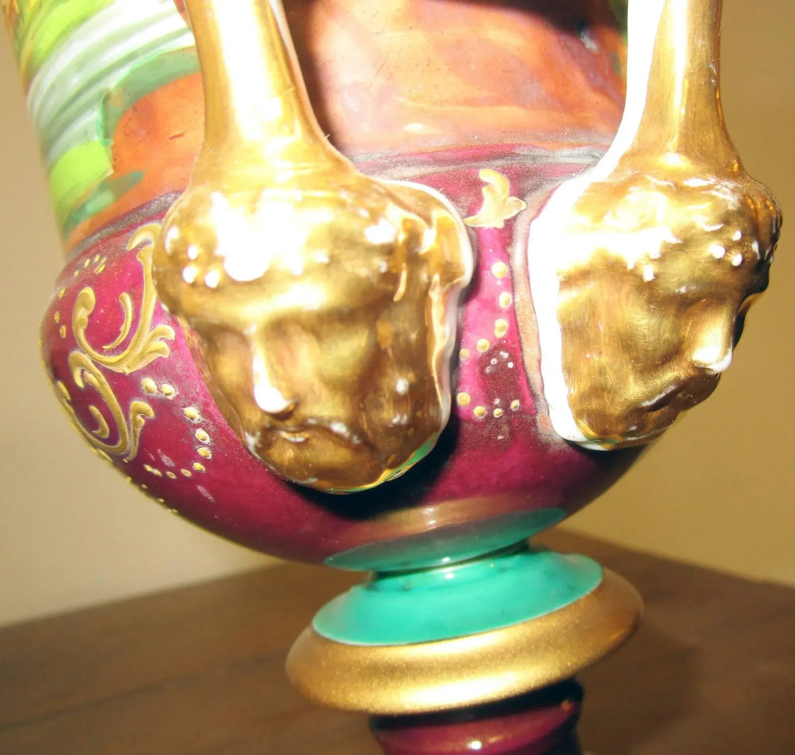 Old Paris Campagna Form Urns - a Pair - 9