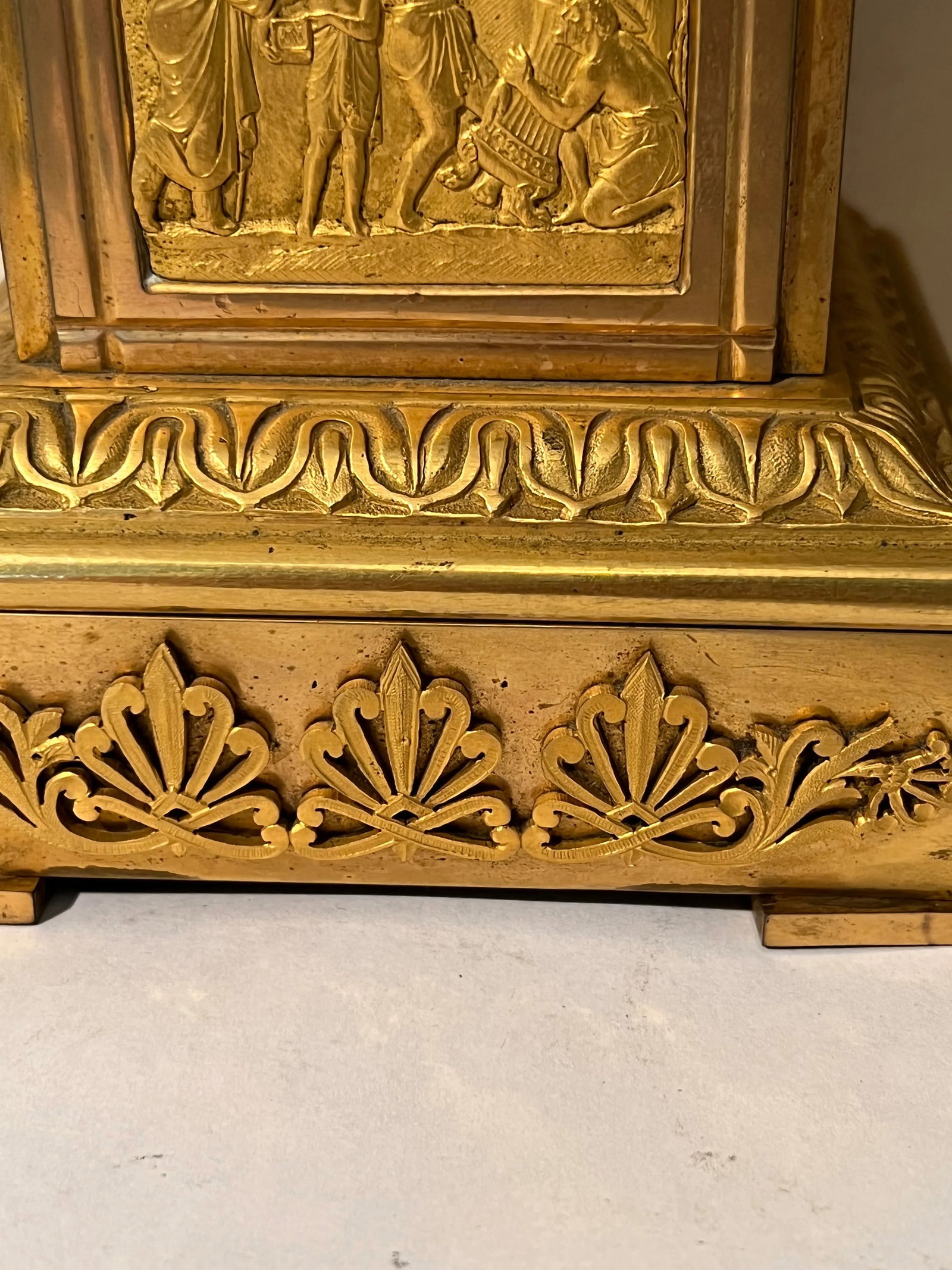 19th Century Neoclassical Gilt Bronze Grand Tour Mounted Urns - a Pair - 6