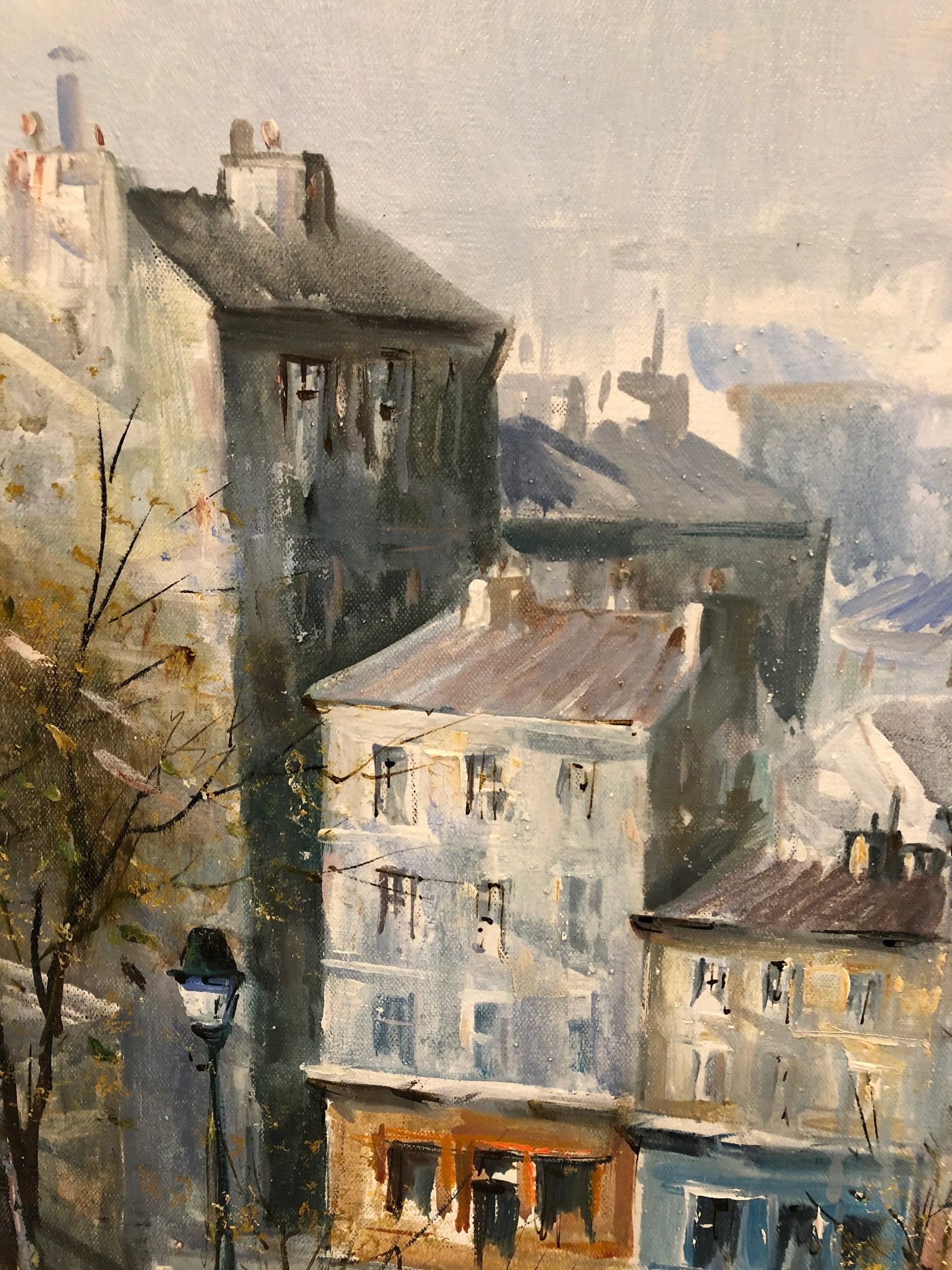 Lucien Delarue Original Painting Titled Le Moulin De La Galette - 4